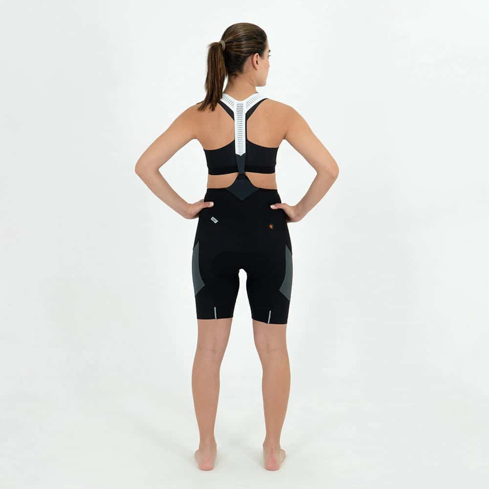 PANTALONETA CICLISMO EVANS CARGO GRIGIO PARA MUJER - miniatura 2