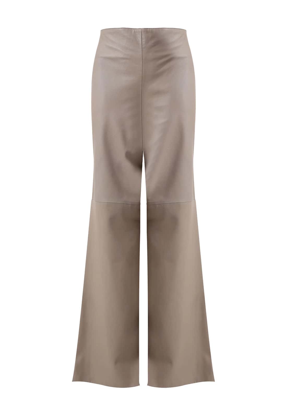 SUEDE BAGGY TROUSERS