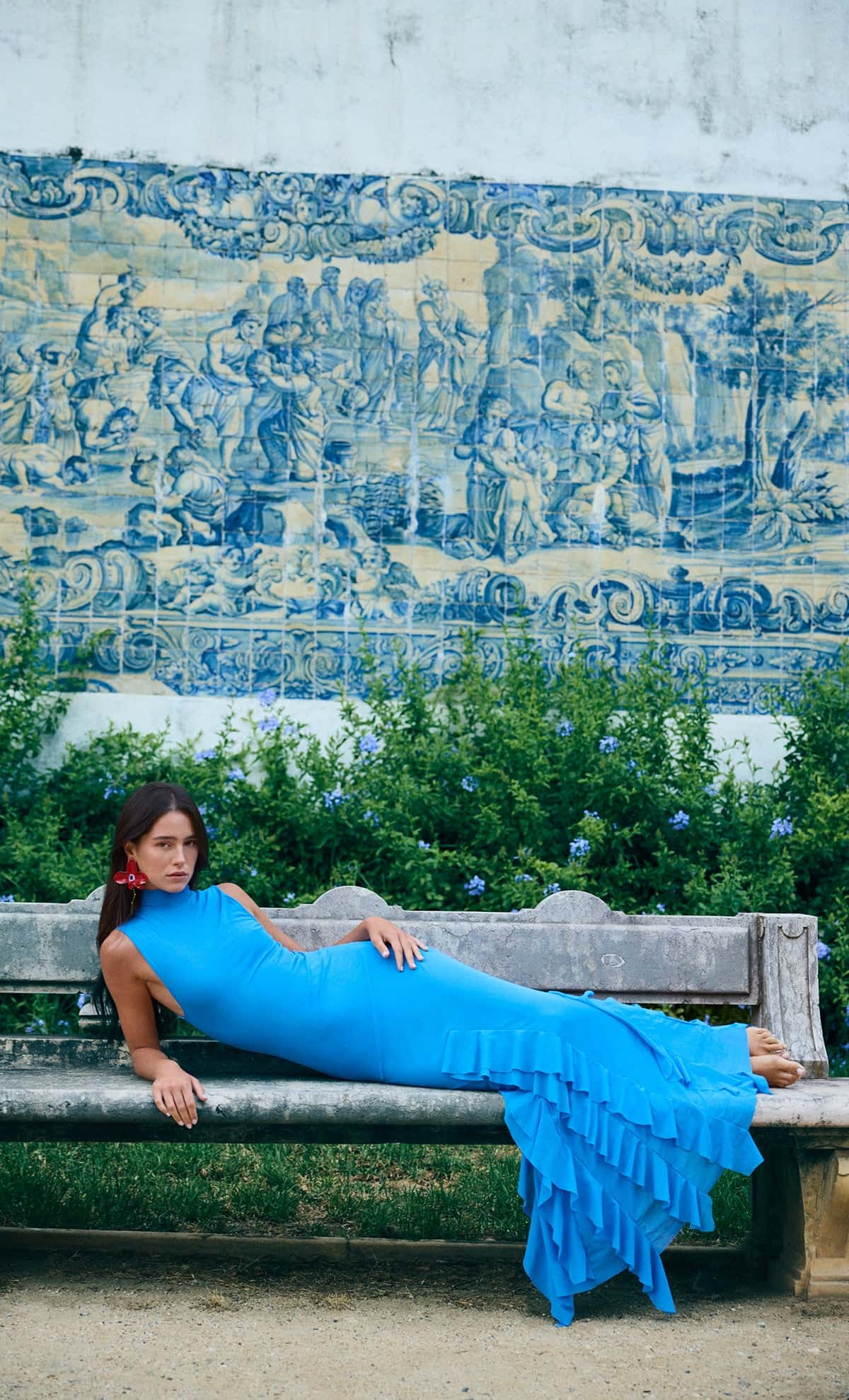 Vestido Largo Aneta Blue