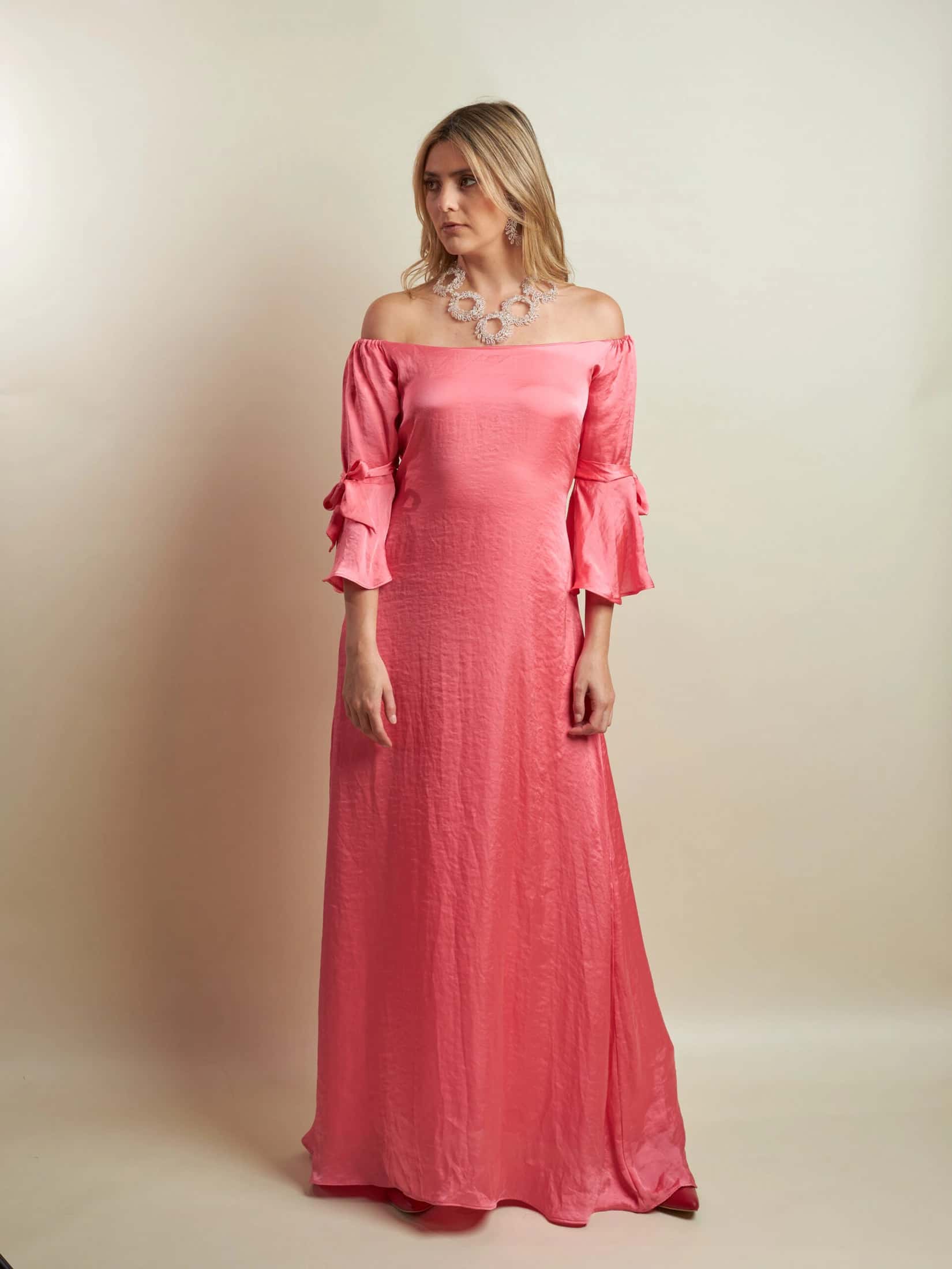Vestido Sevilla Ii Salmon - miniatura 3