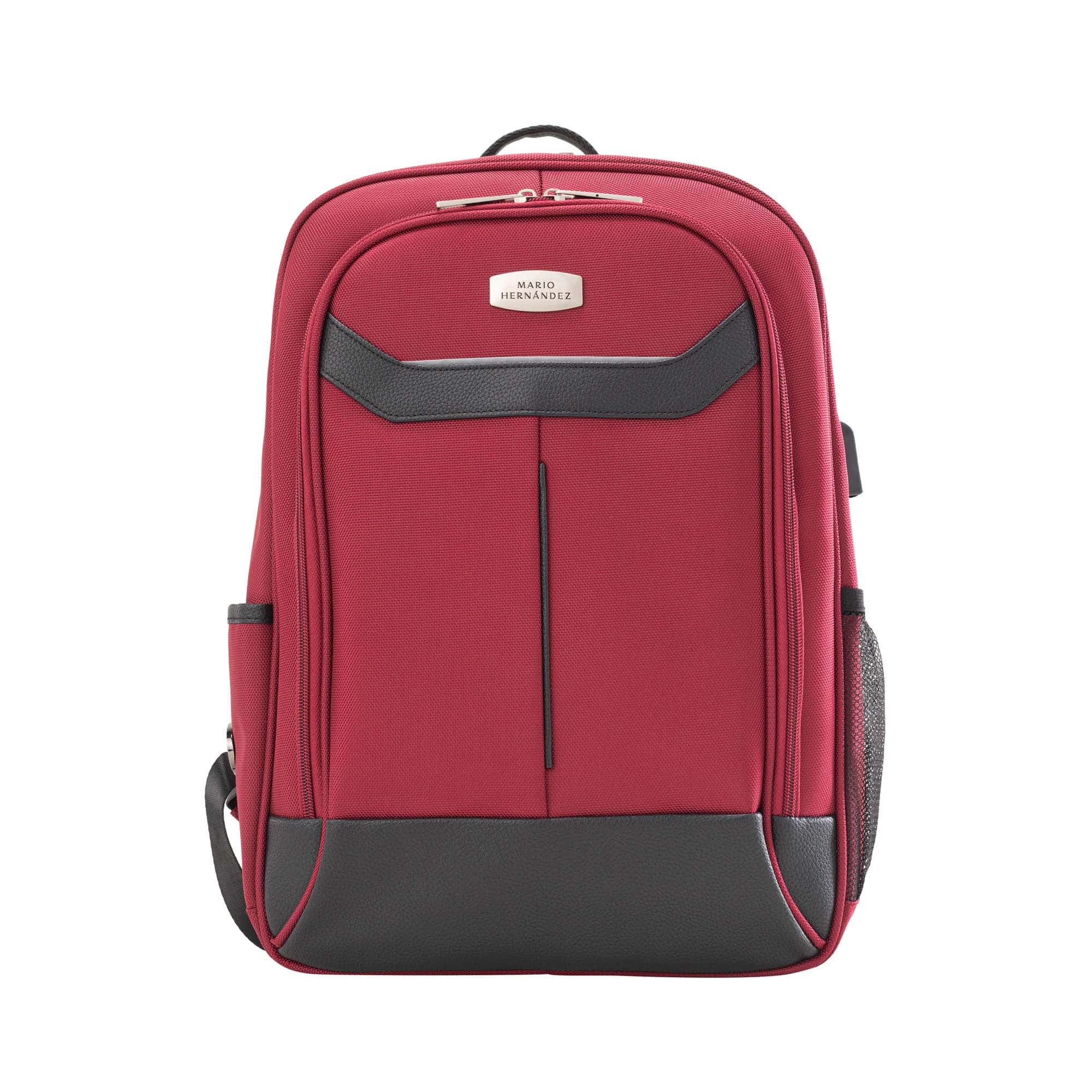 Morral Cuadrado Dos Cremalleras Rojo Urban