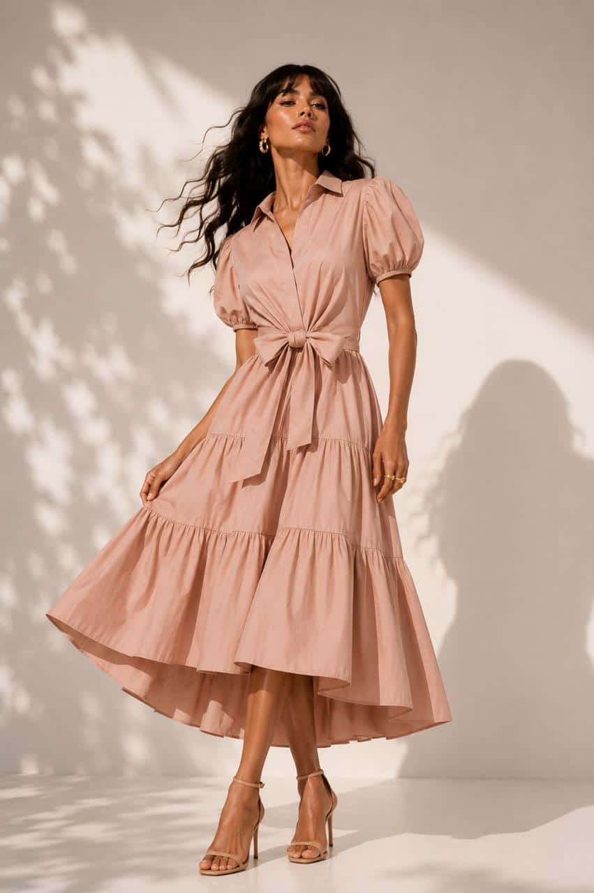 Vestido Filandia Rosado