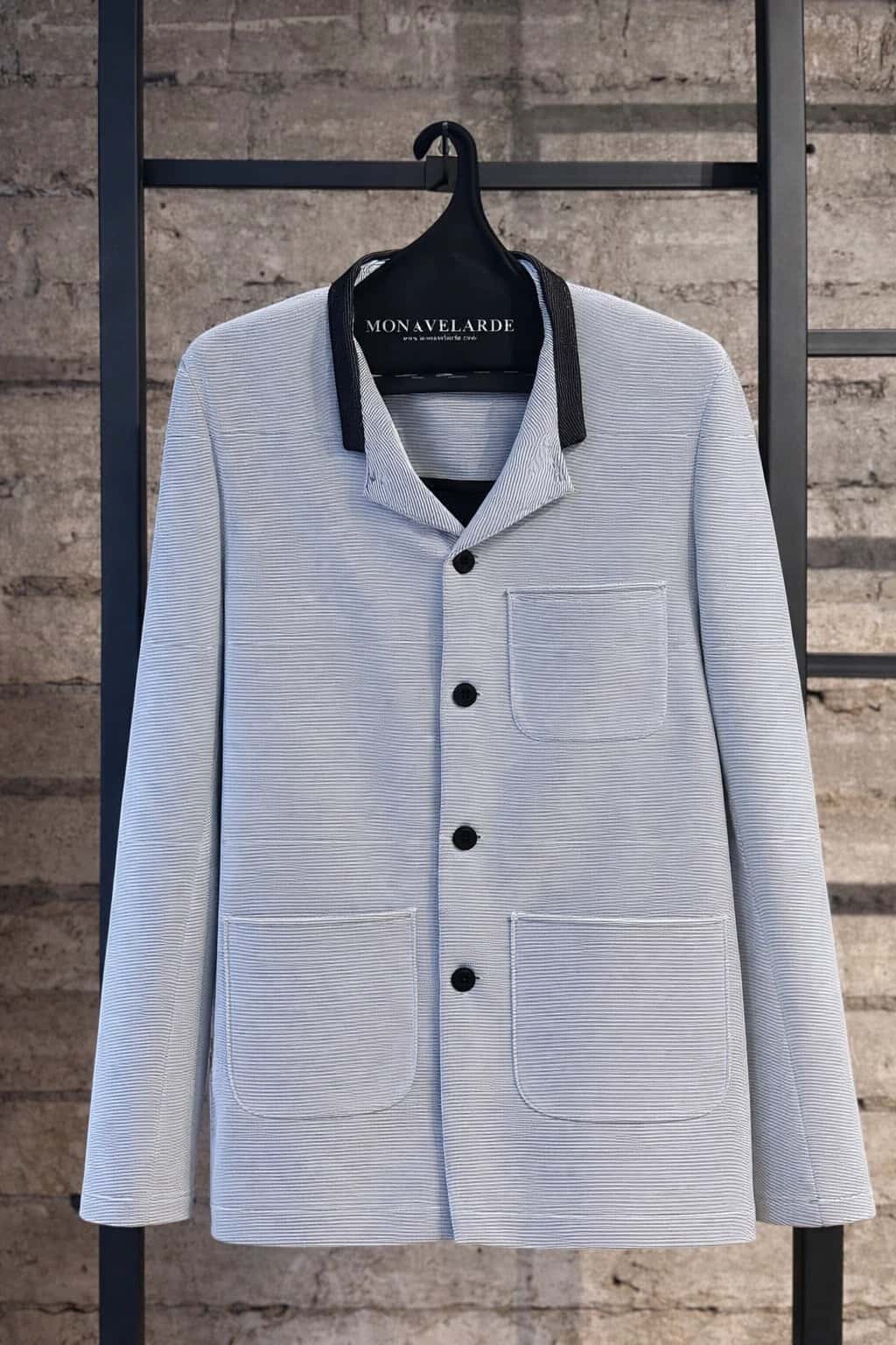 Chaqueta Para Hombre Desestructurada Tex Gris