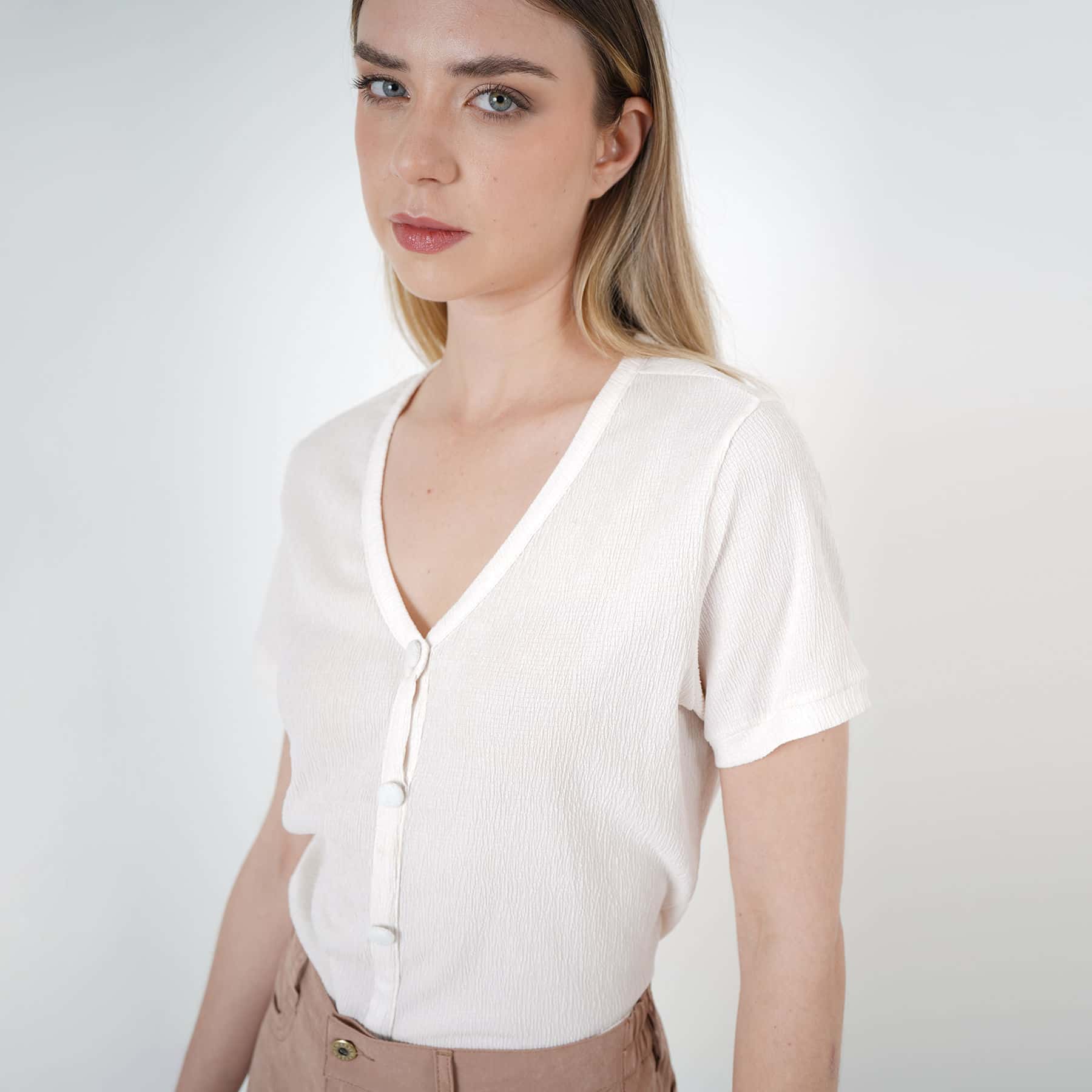 Camiseta Cuello V Manga Corta - miniatura 6