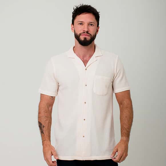 CAMISA MC 100% ALGODON TEXTURA