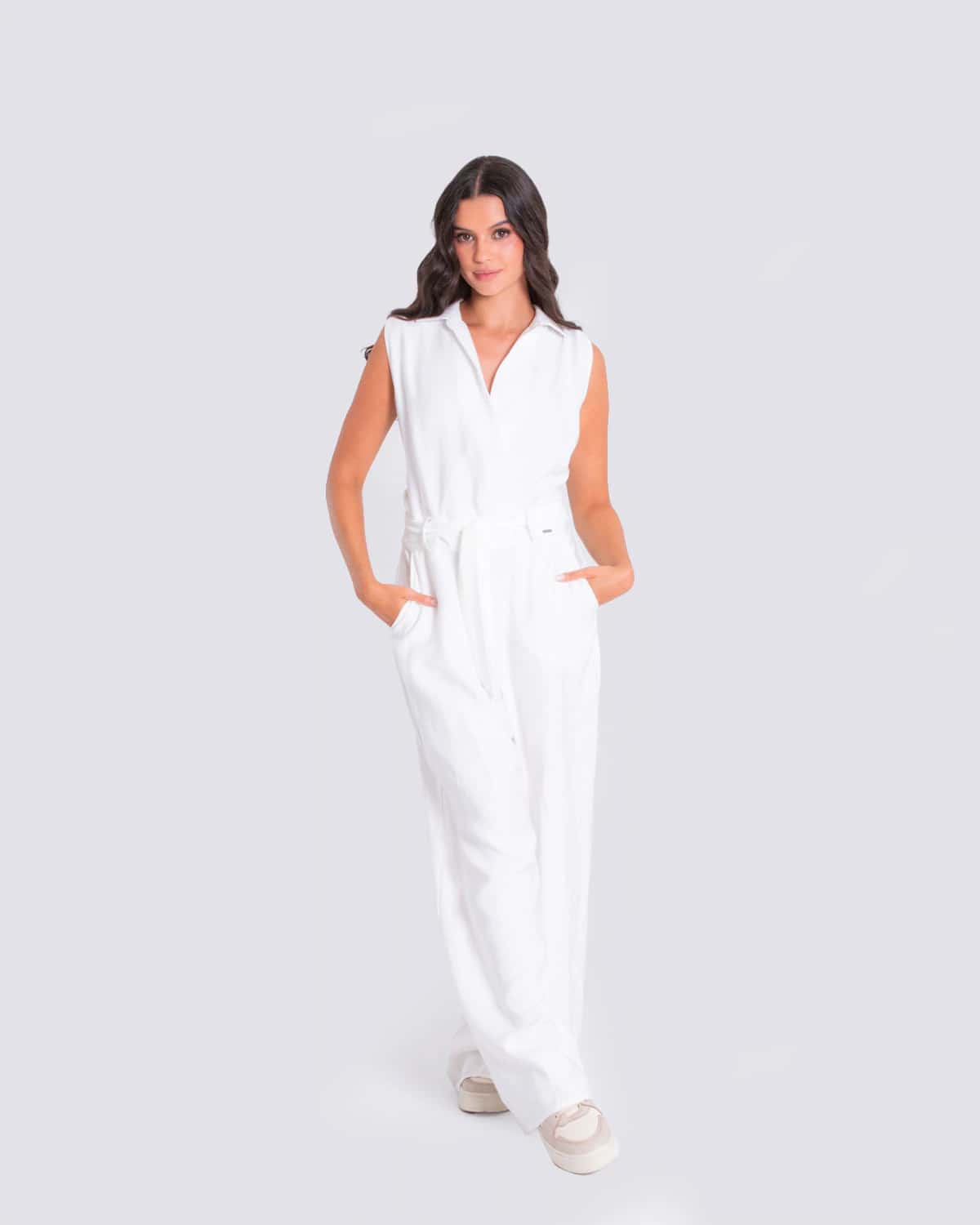 Enterizo blanco para mujer
