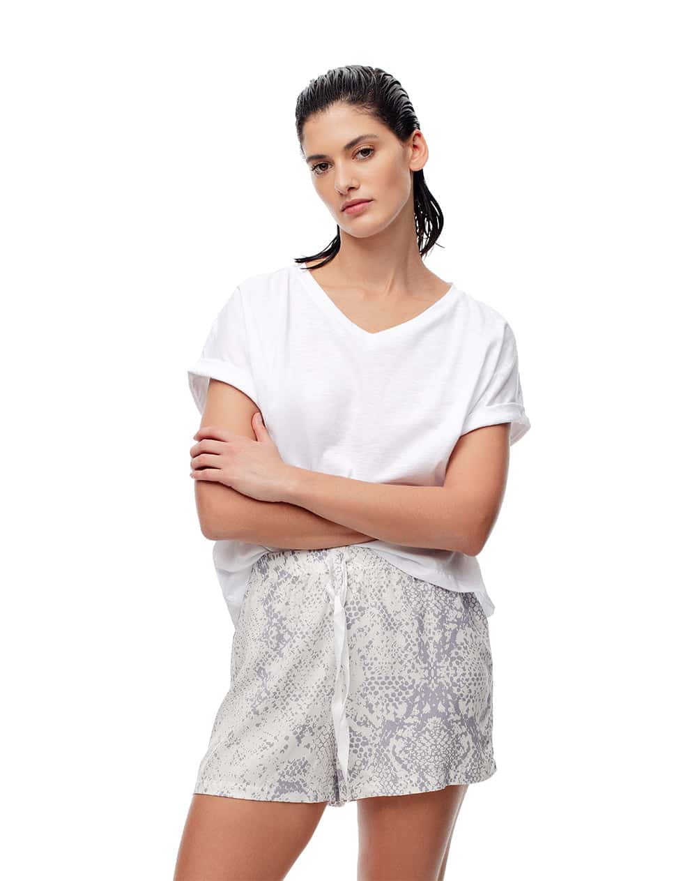 Short de pijama mujer estampado
