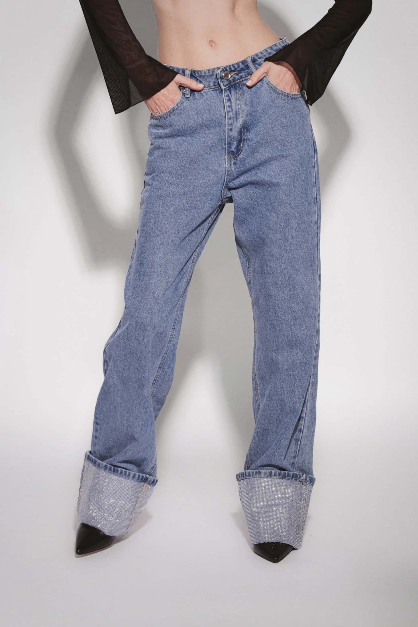 GLITTER LINE JEANS