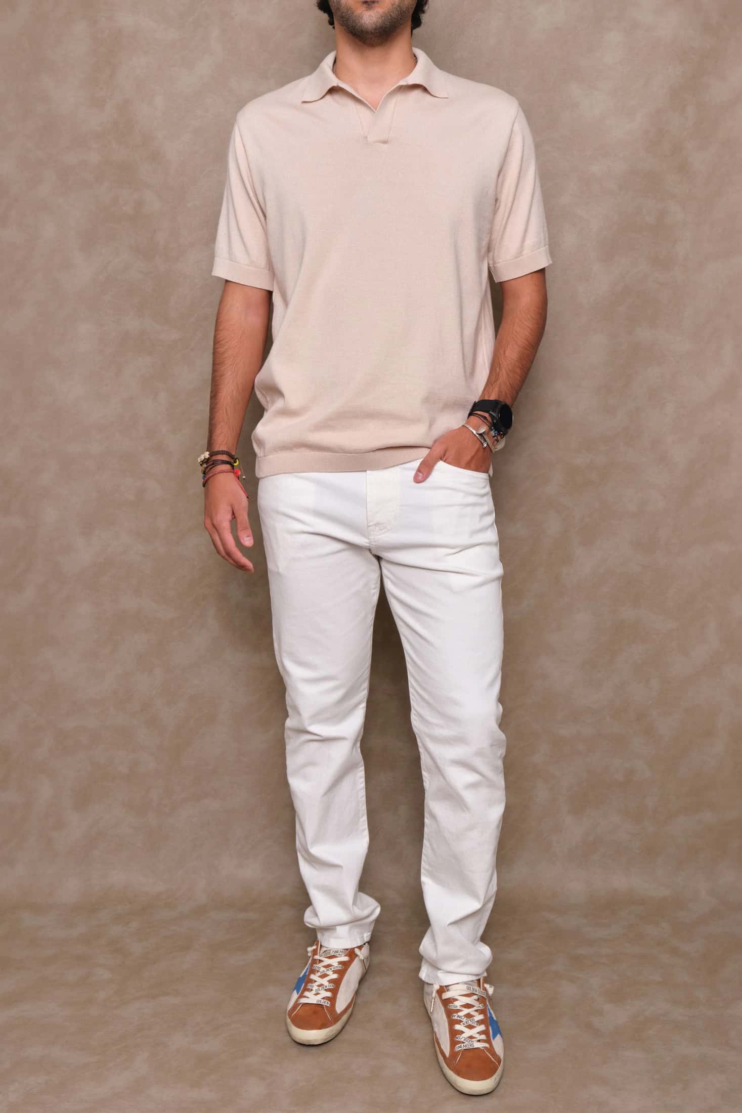 POLO TEJIDA BEIGE