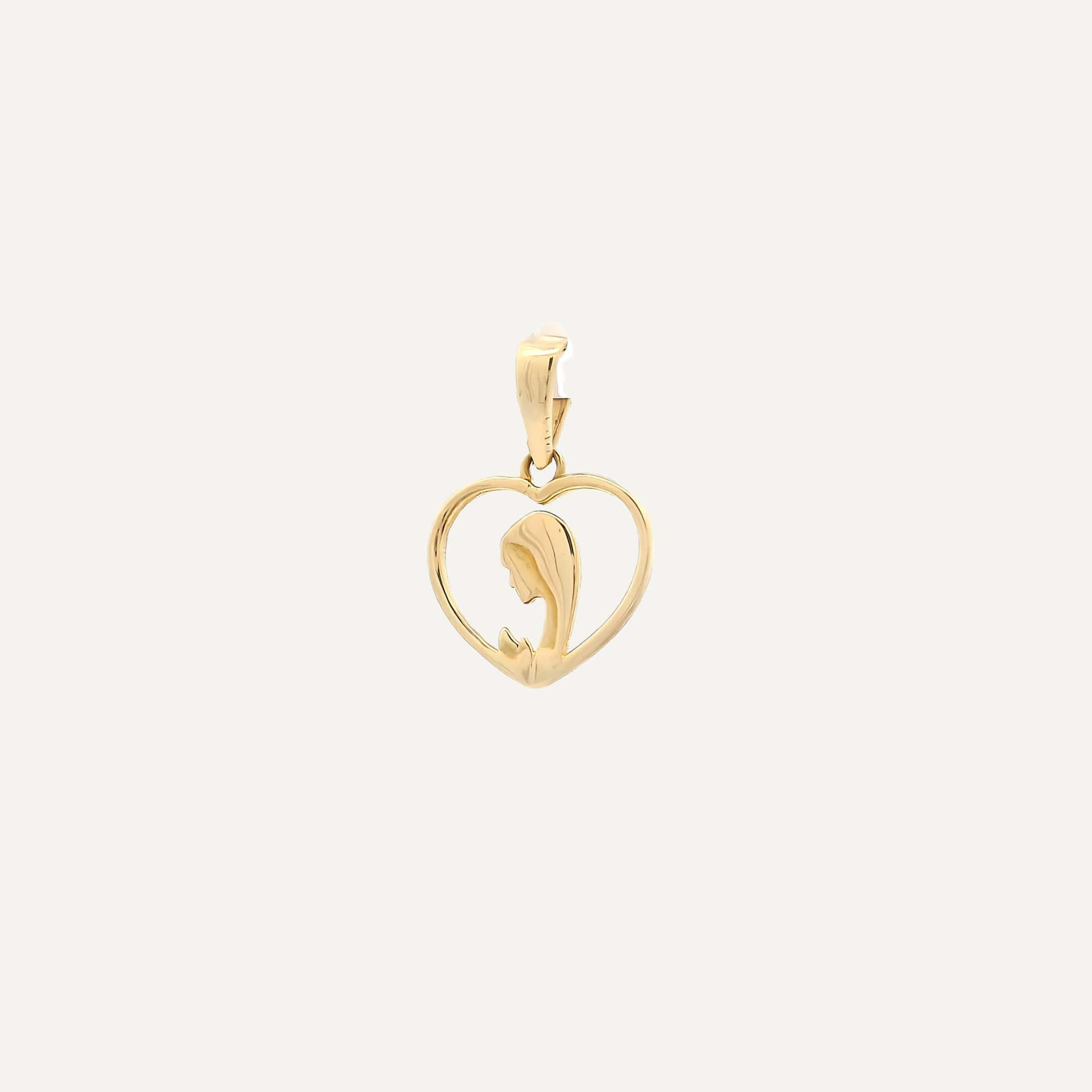 Dije mini corazon virgen