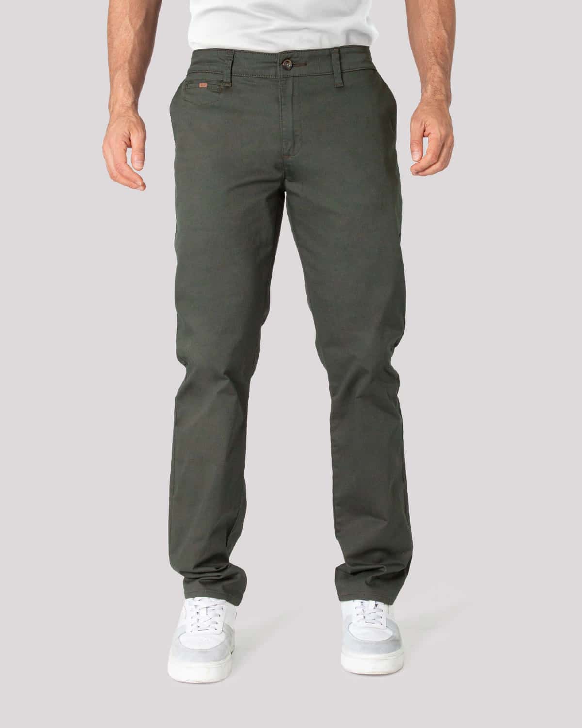 Pantalon regular verde para hombre