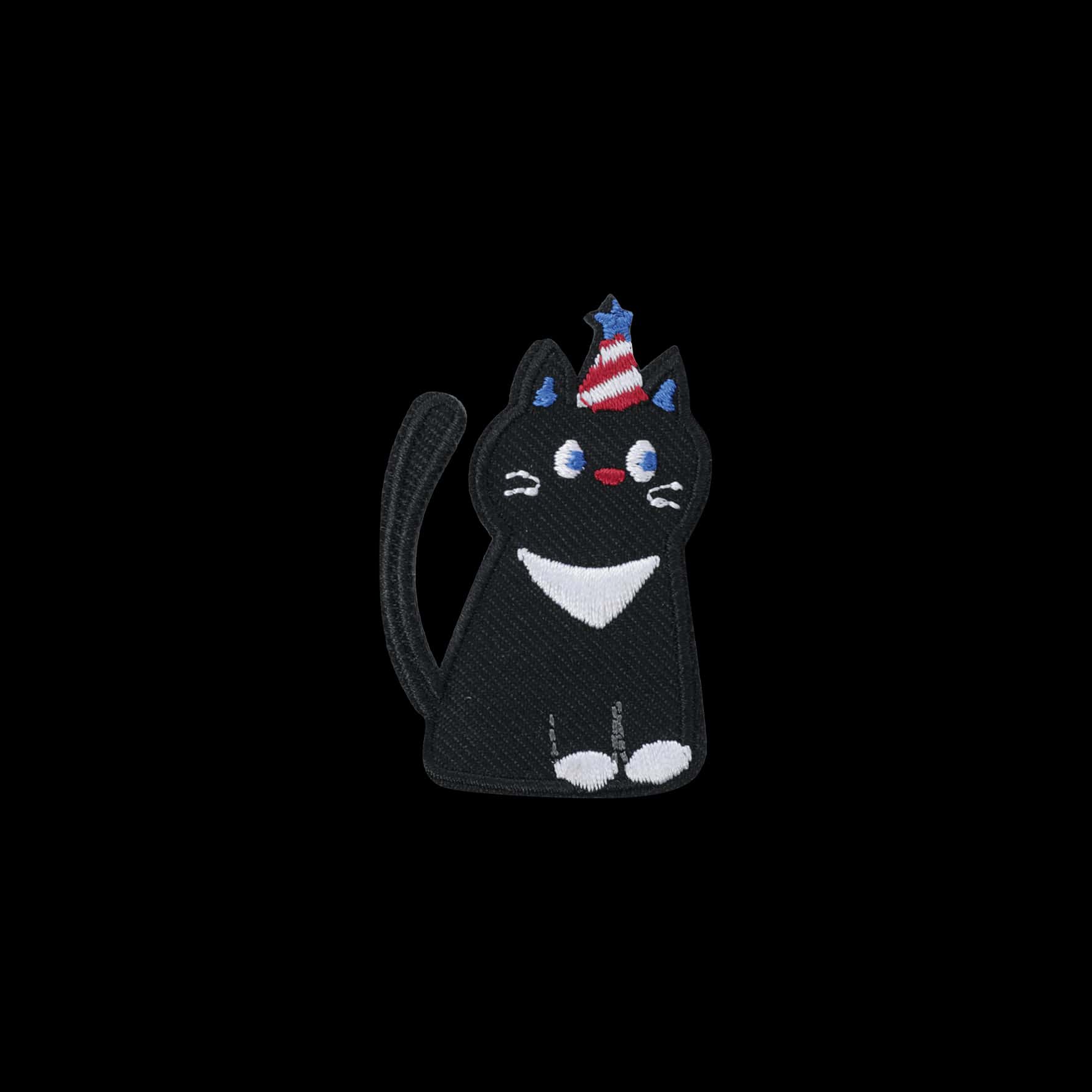 Parche Autoadhesivo Cat Party color Negro