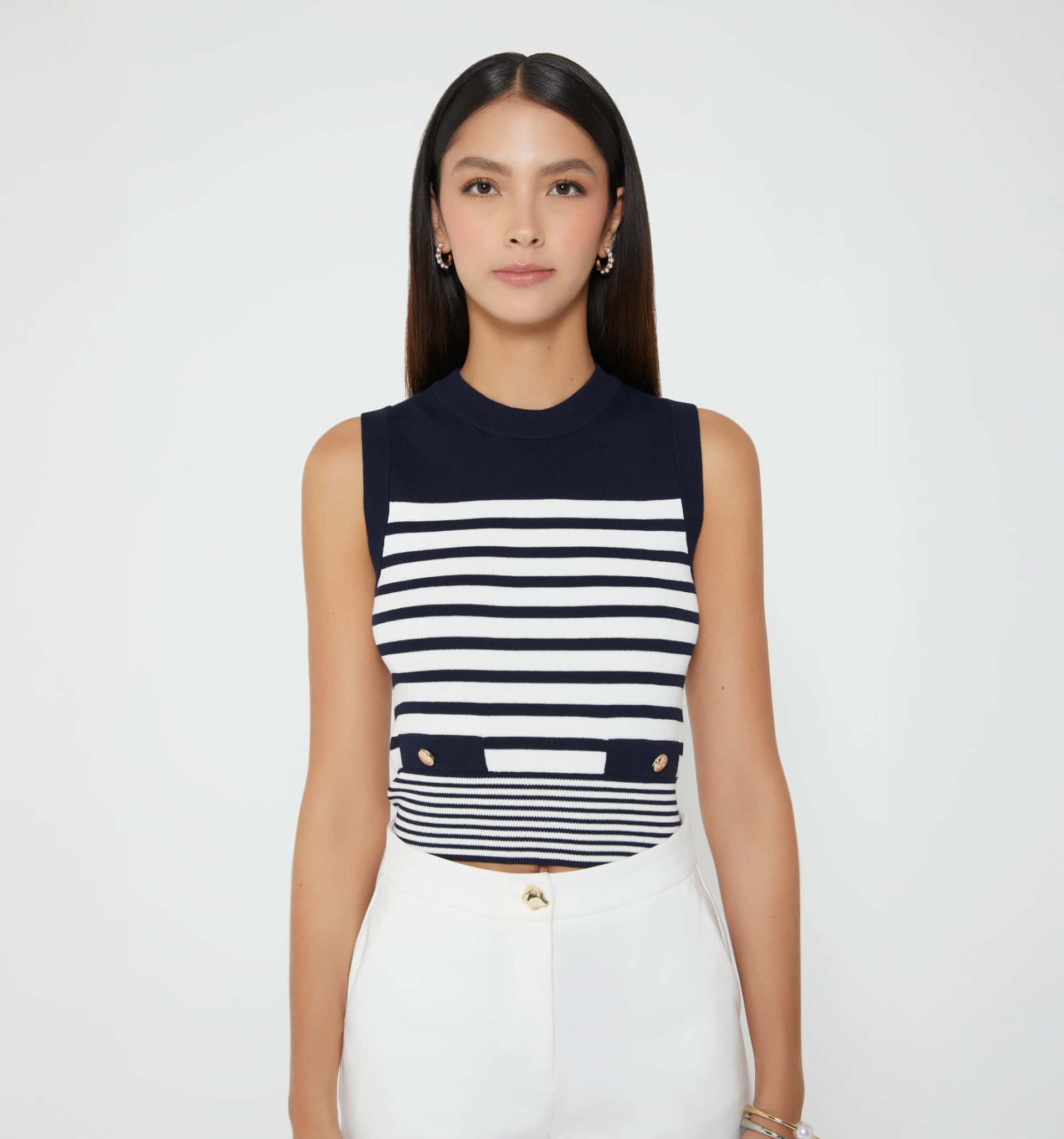 Blusa manga sisa a rayas