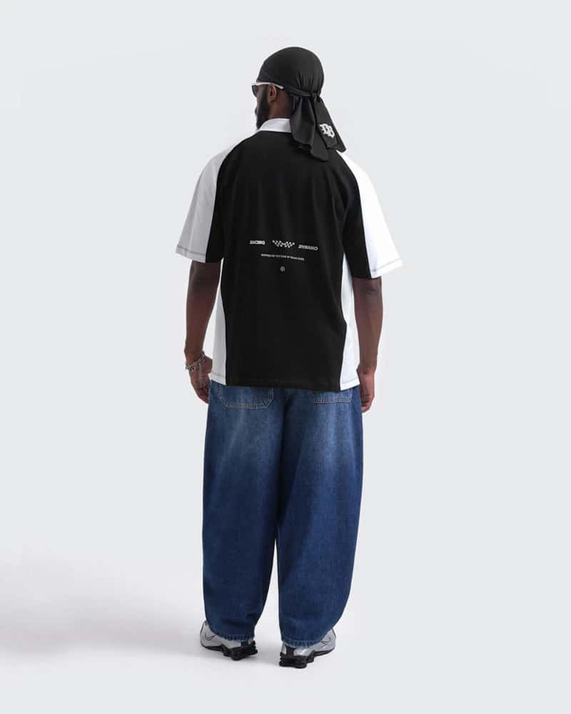 Polo Negro Oversize Fast Lane - miniatura 6