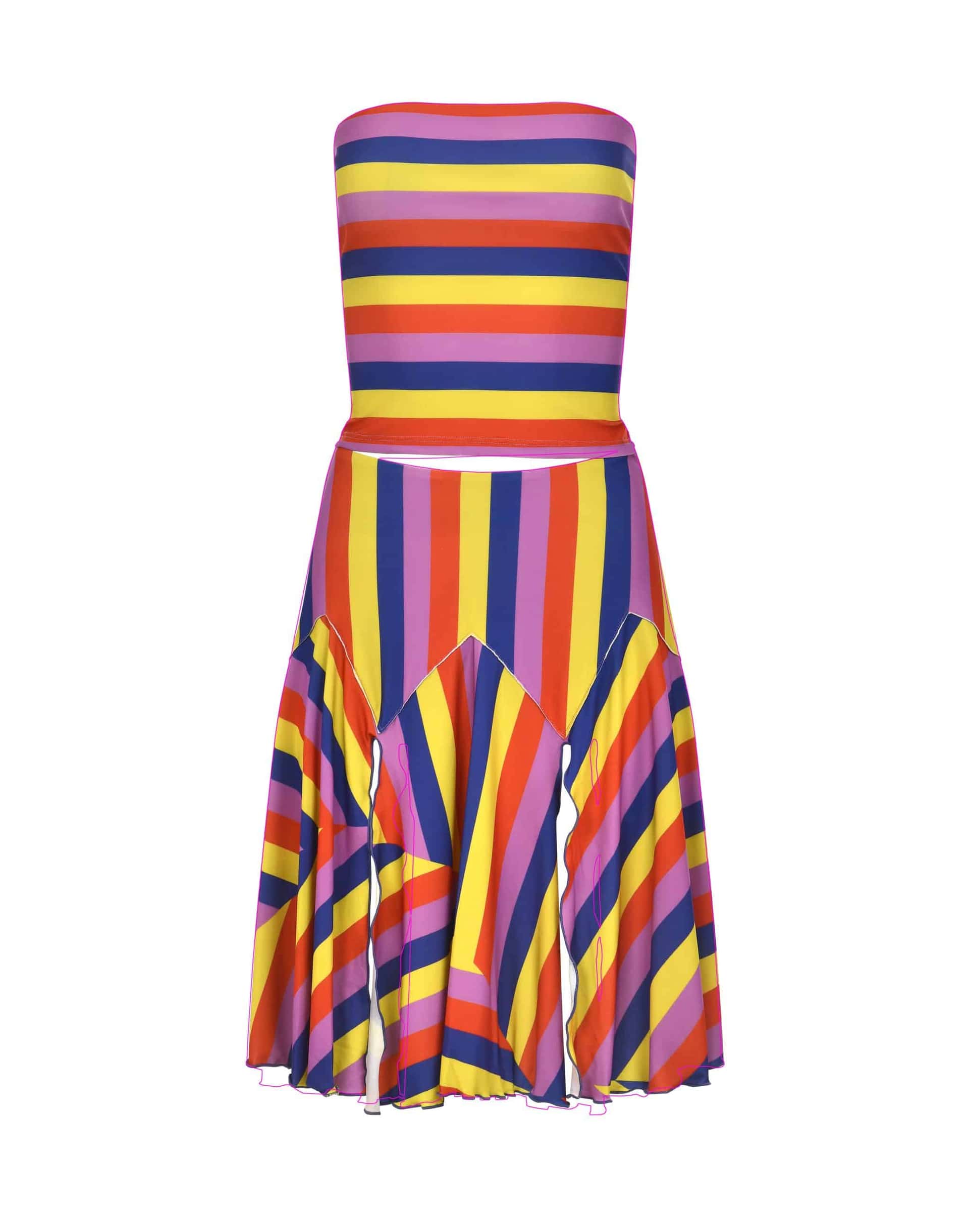 Ray Skirt in Malba Stripes
