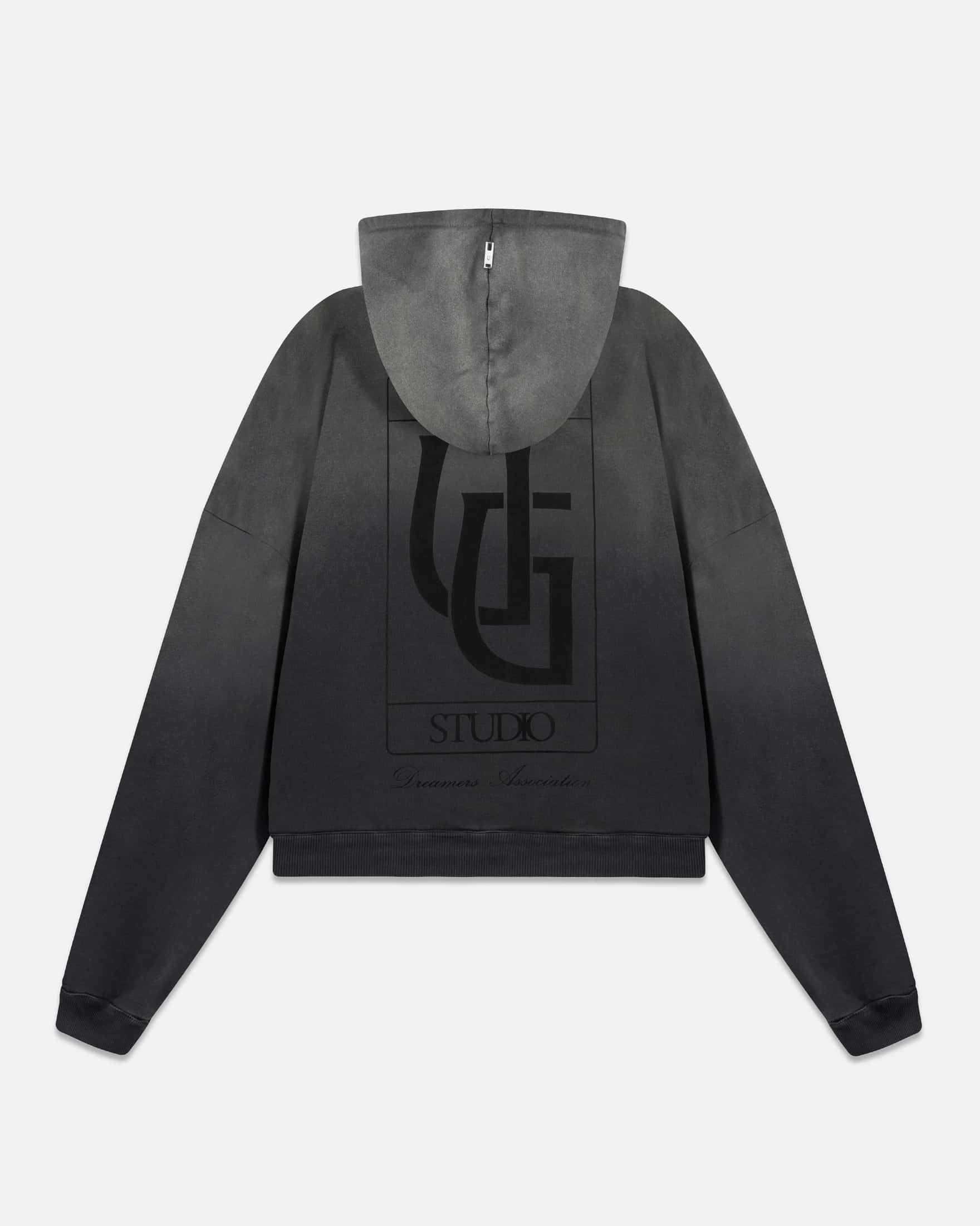 Hoodie Line UG Frame Boxy Fit Faded Black