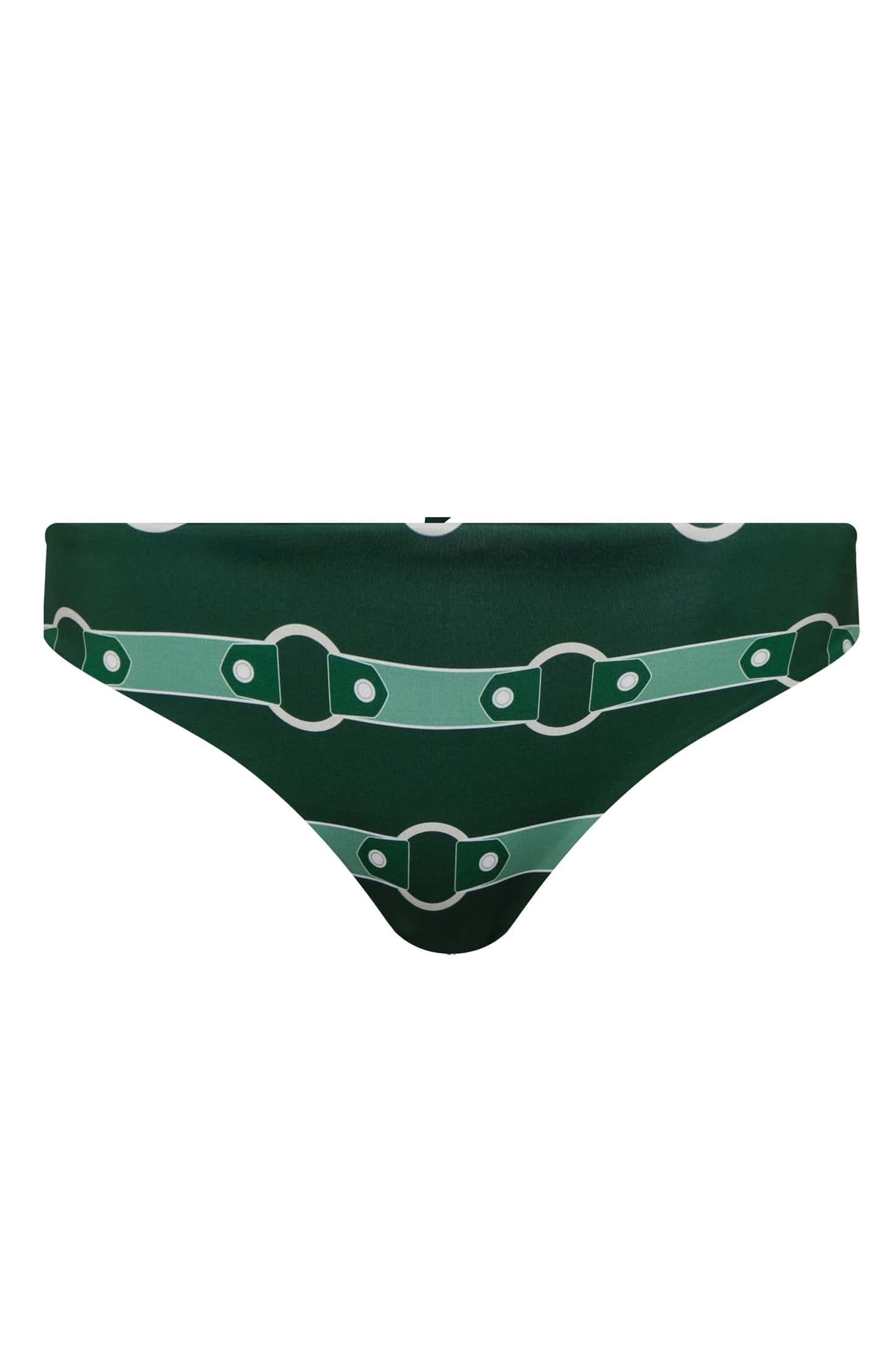 Sunset Waves Bottom / Green Horse Reins - Green
