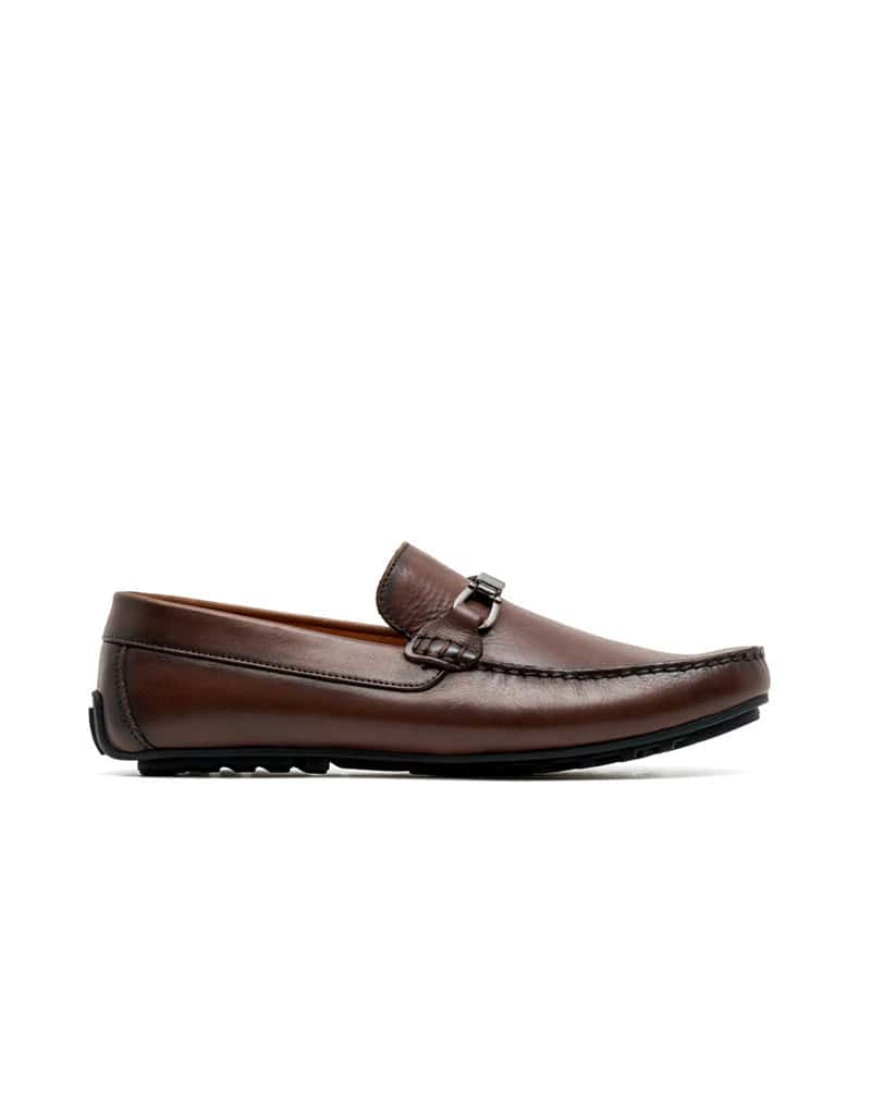 Mocasín formal para hombre con herraje en cuero REF 02SCOTT