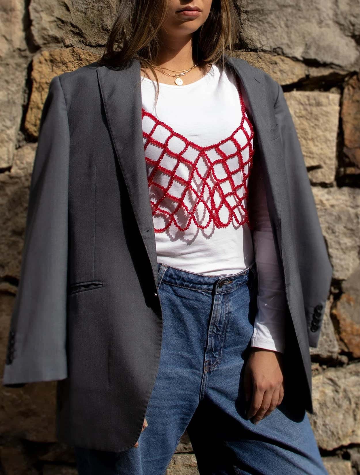 TOP DIAMANTE ROJO - miniatura 2