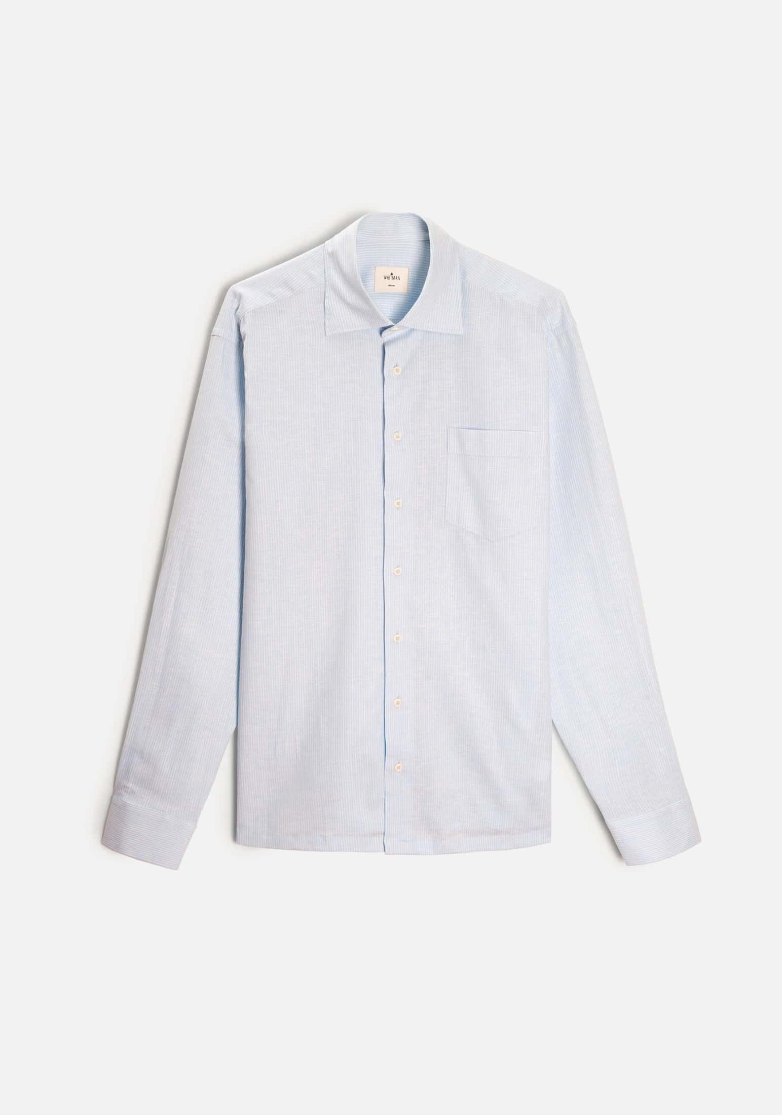 Camisa H CI Jamaica Rayas Delg Azul Claro