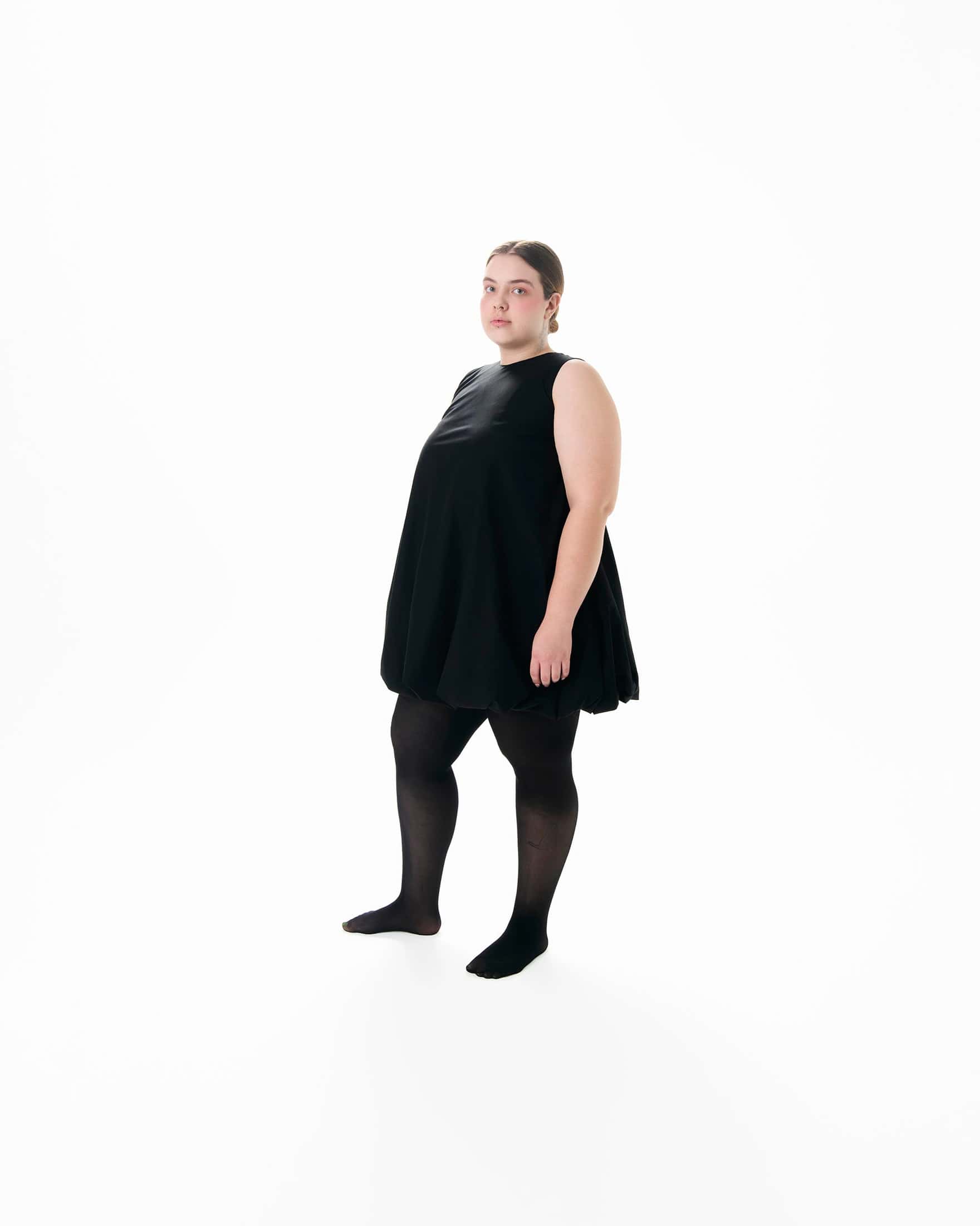 VESTIDO CIRCULAR NEGRO #1 - miniatura 3