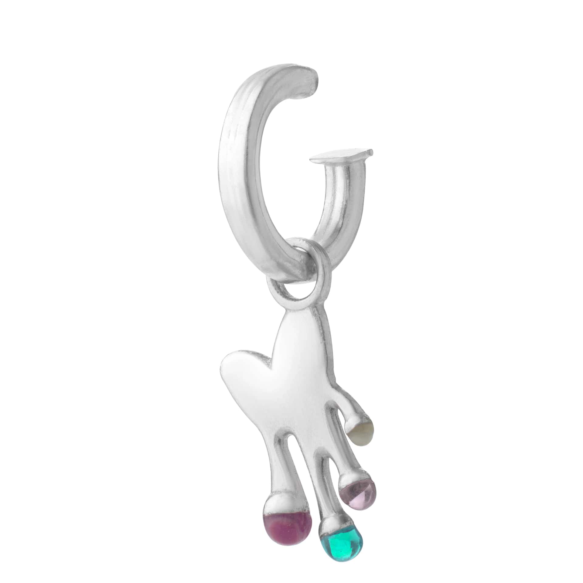 Heal Heart Glass Earring / Ear Cuff / Chain - miniatura 2