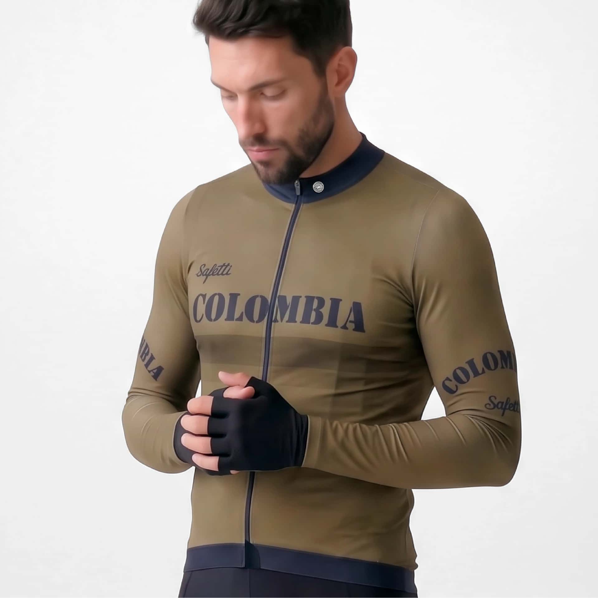 CAMISA CICLISMO MANGA LARGA COLOMBIA DORO 26 PARA HOMBRE - miniatura 3