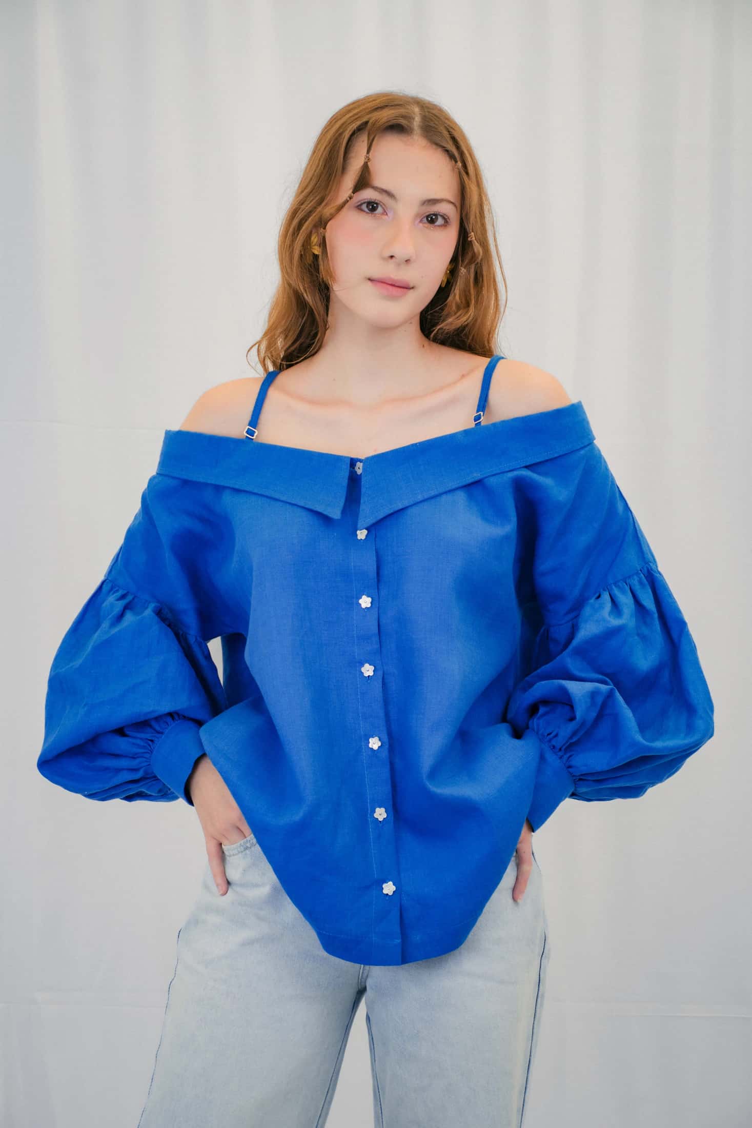 Camisa Umbral Azulada