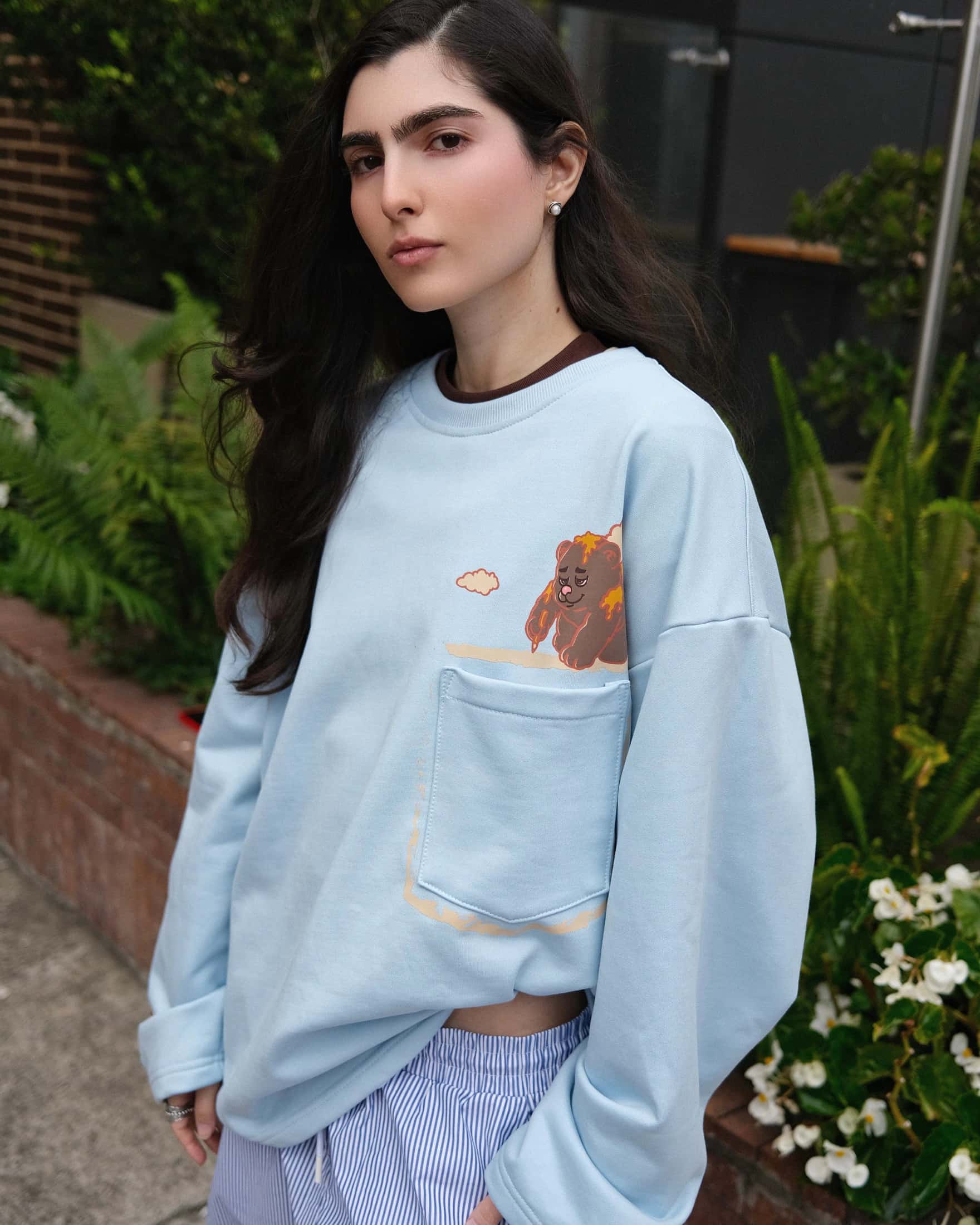 Resin Forest Delicated Blue Sweatshirt - miniatura 3