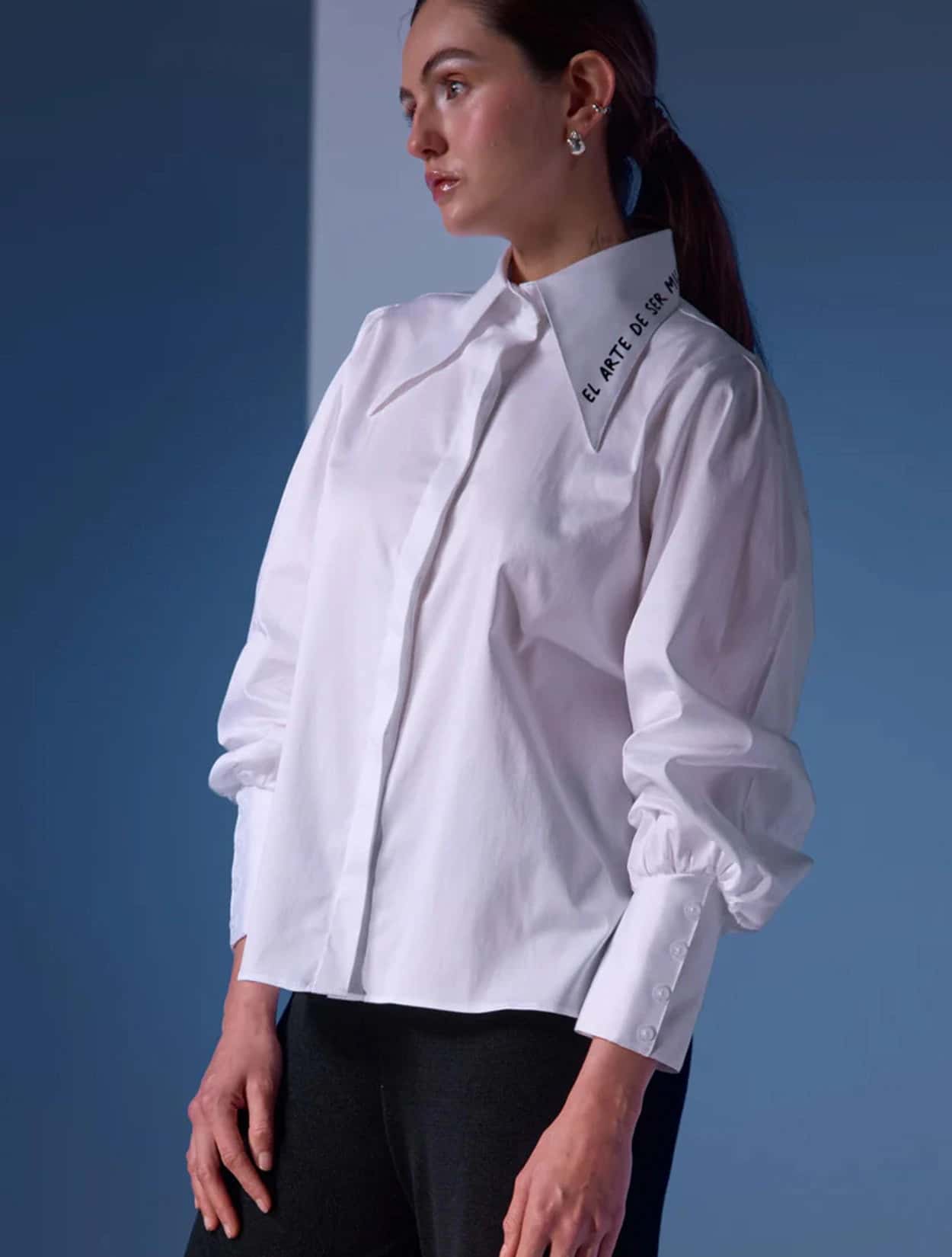 CAMISA CUELLO LARGO - miniatura 2