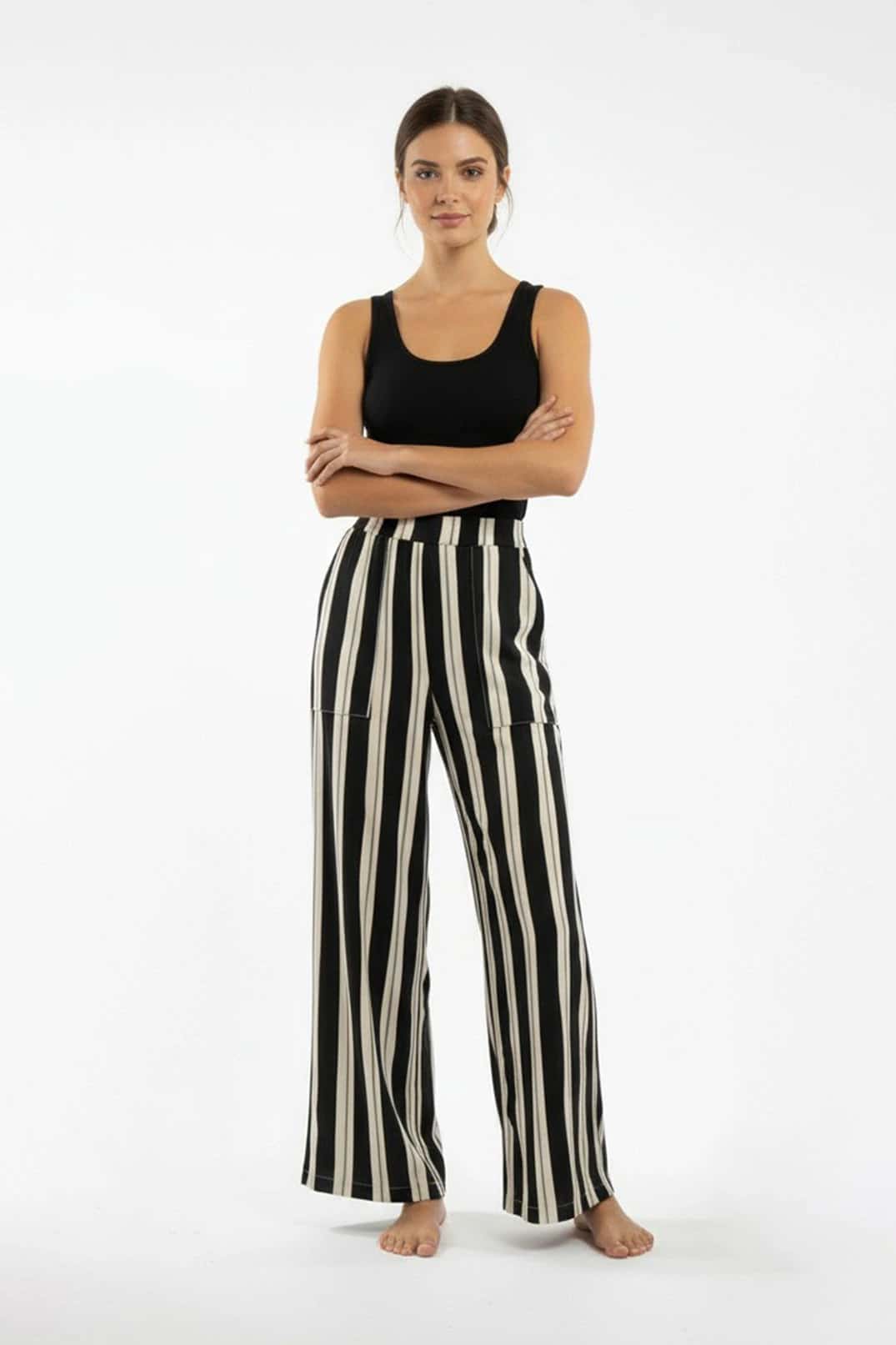 Pantalon Igua Rayas Negro - miniatura 2