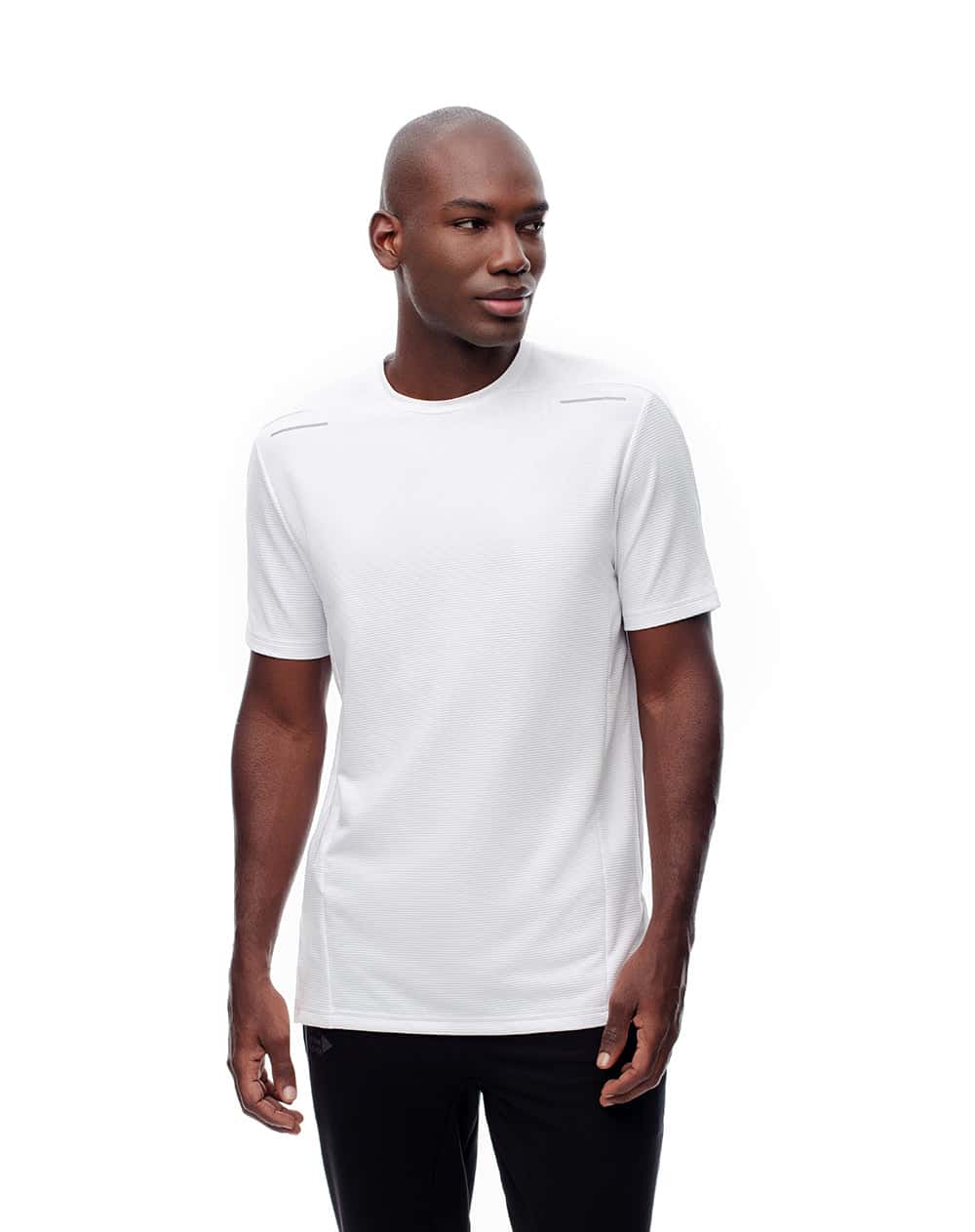 Camiseta deportiva control humedad blanca hombre