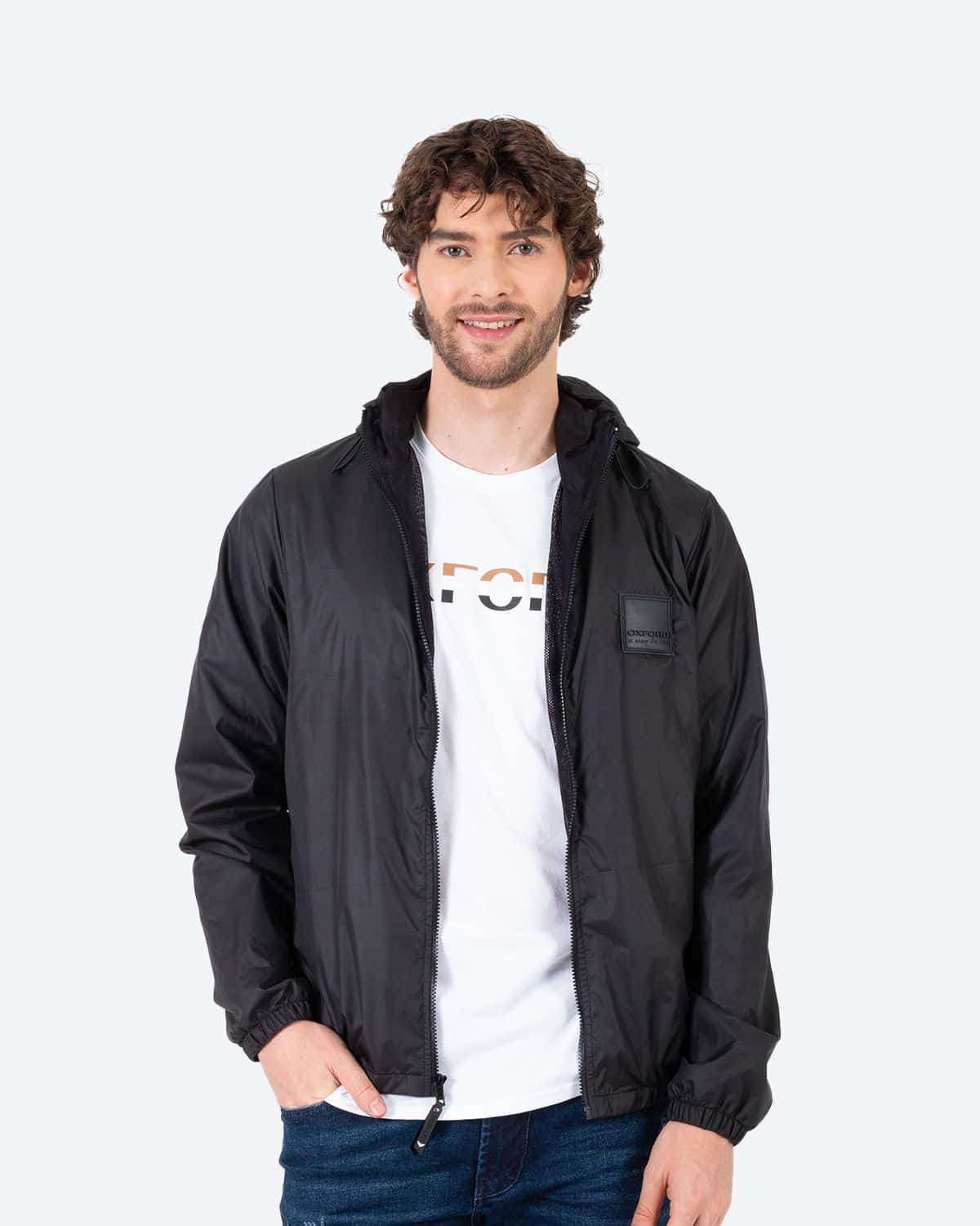 Chaqueta negra para hombre