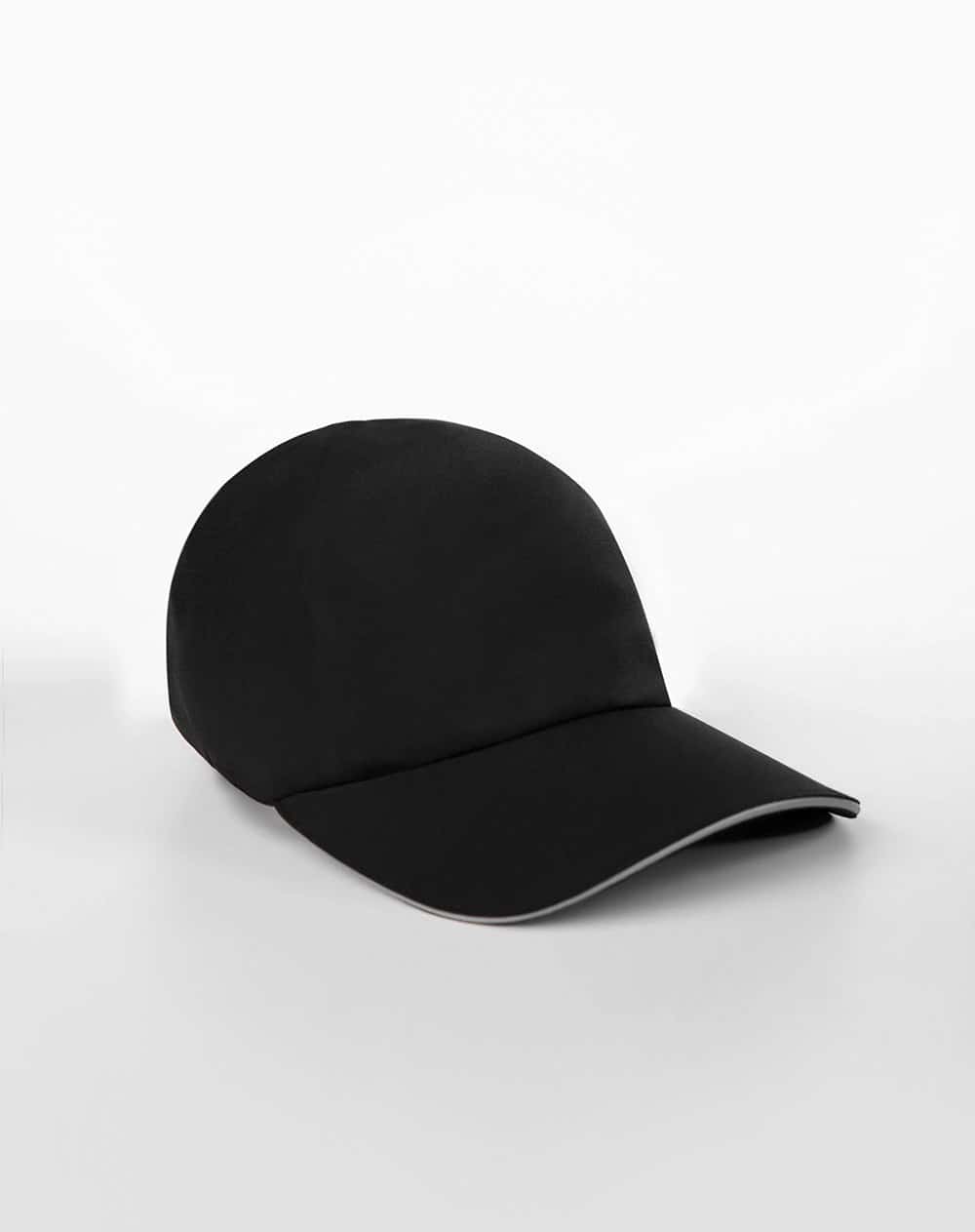 Gorra deportiva negra unisex mujer