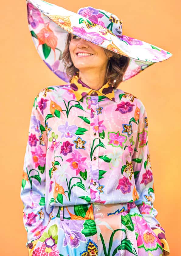 Camisa Manga Larga Unisex / Ilustración Jarabe de Flor Degradé