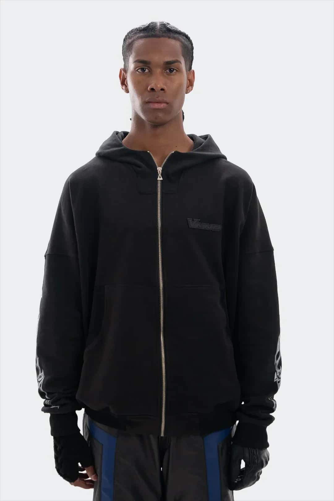 VENENO BUZO ZIP UP GRUNGE BONES