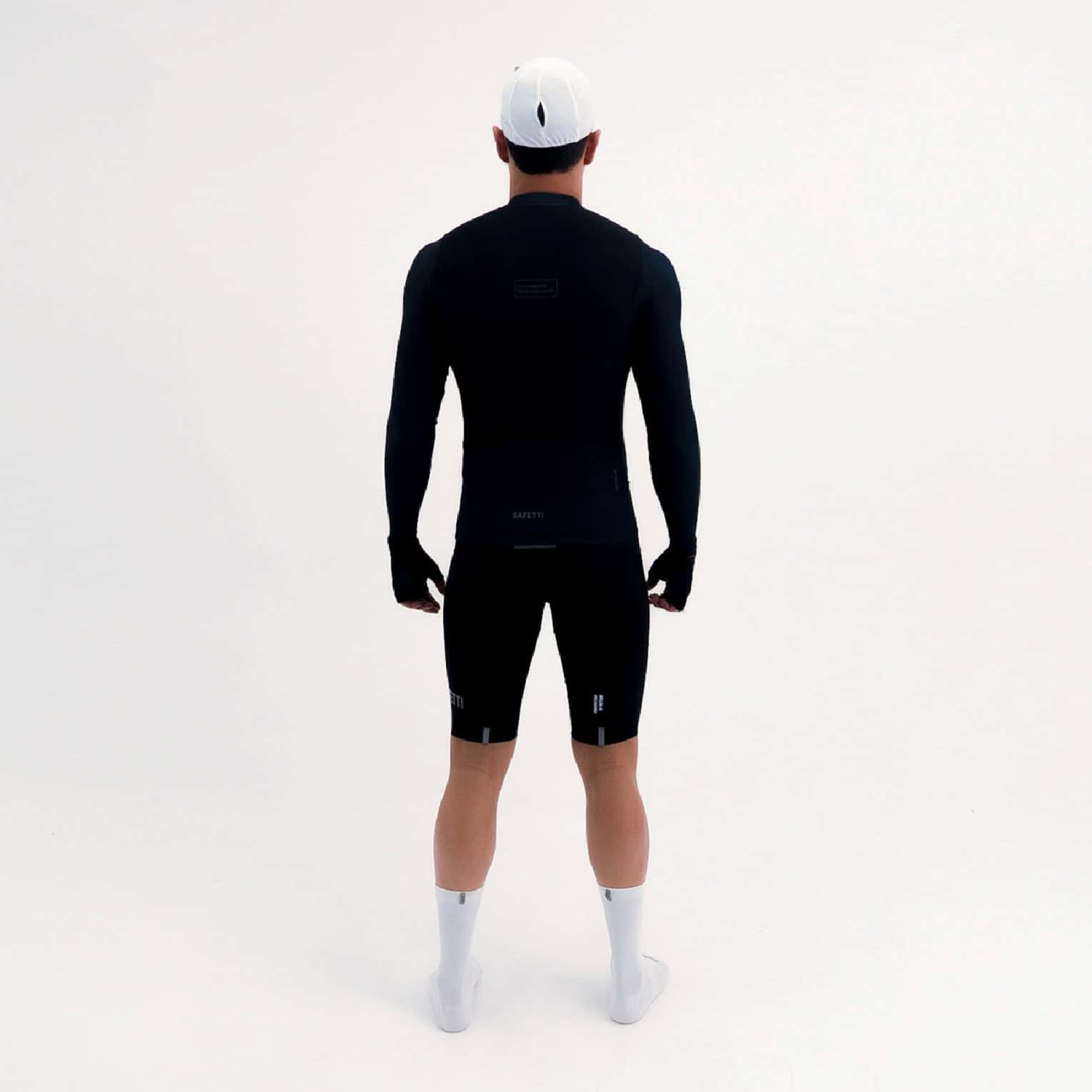 CAMISA CICLISMO MANGA LARGA LATITUDE NERO PARA HOMBRE - miniatura 2