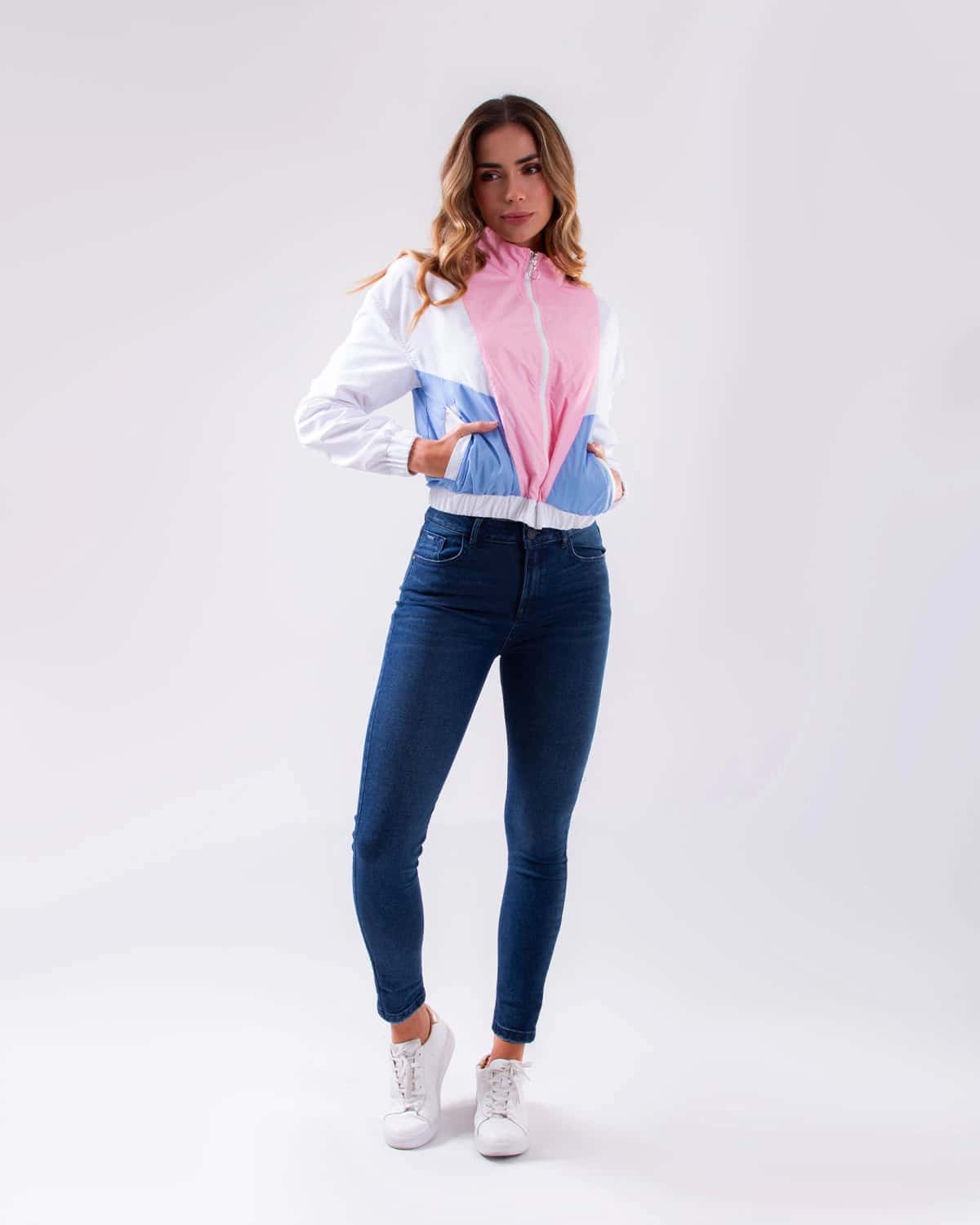 Chaqueta bloques para mujer