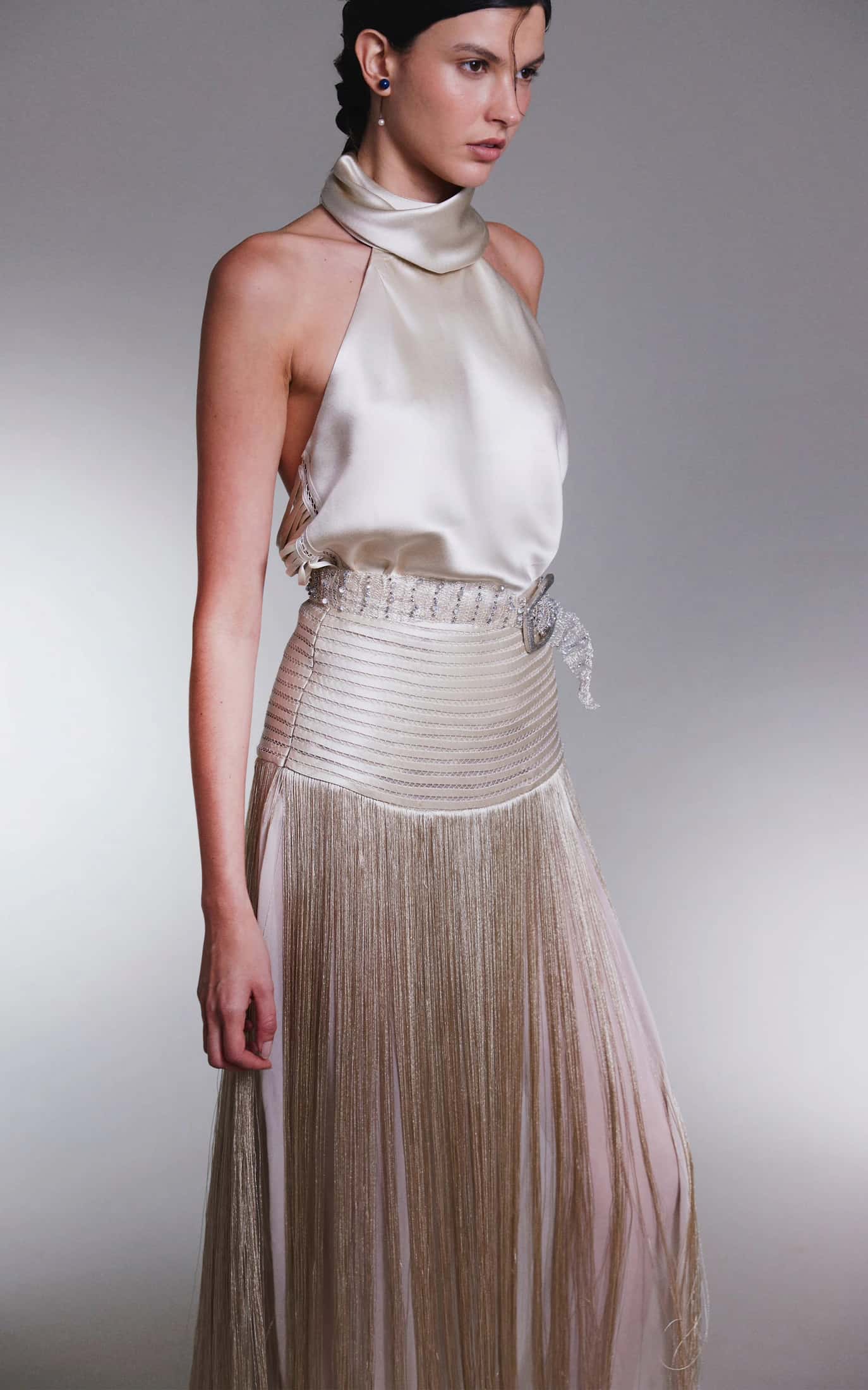 Golden Thread Maxi Skirt - miniatura 3