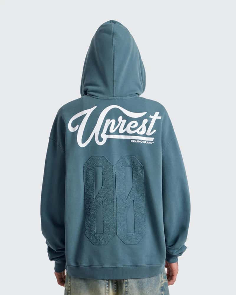 Hoodie Oversize azul Cloud Zip - miniatura 3