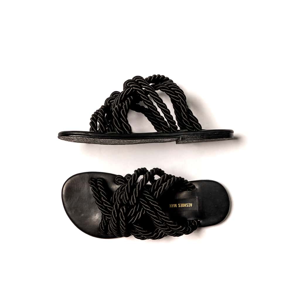 Sandalias romanas negras - miniatura 2