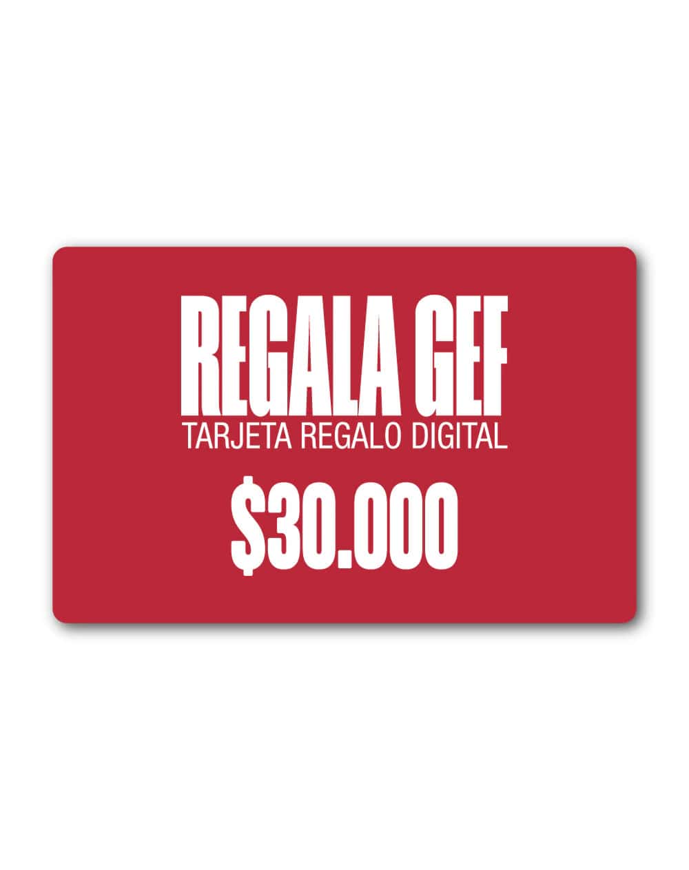 Tarjeta regalo digital $30.000