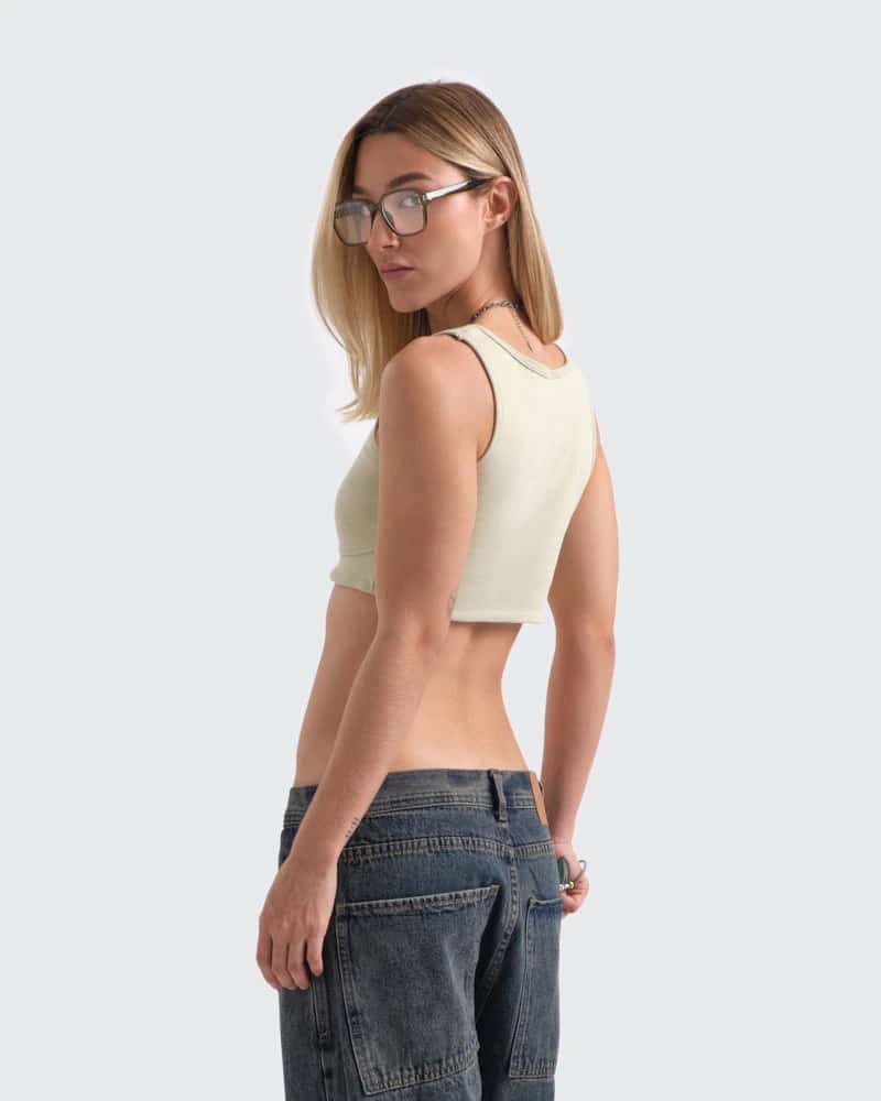 Crop Top Essential Green - miniatura 2