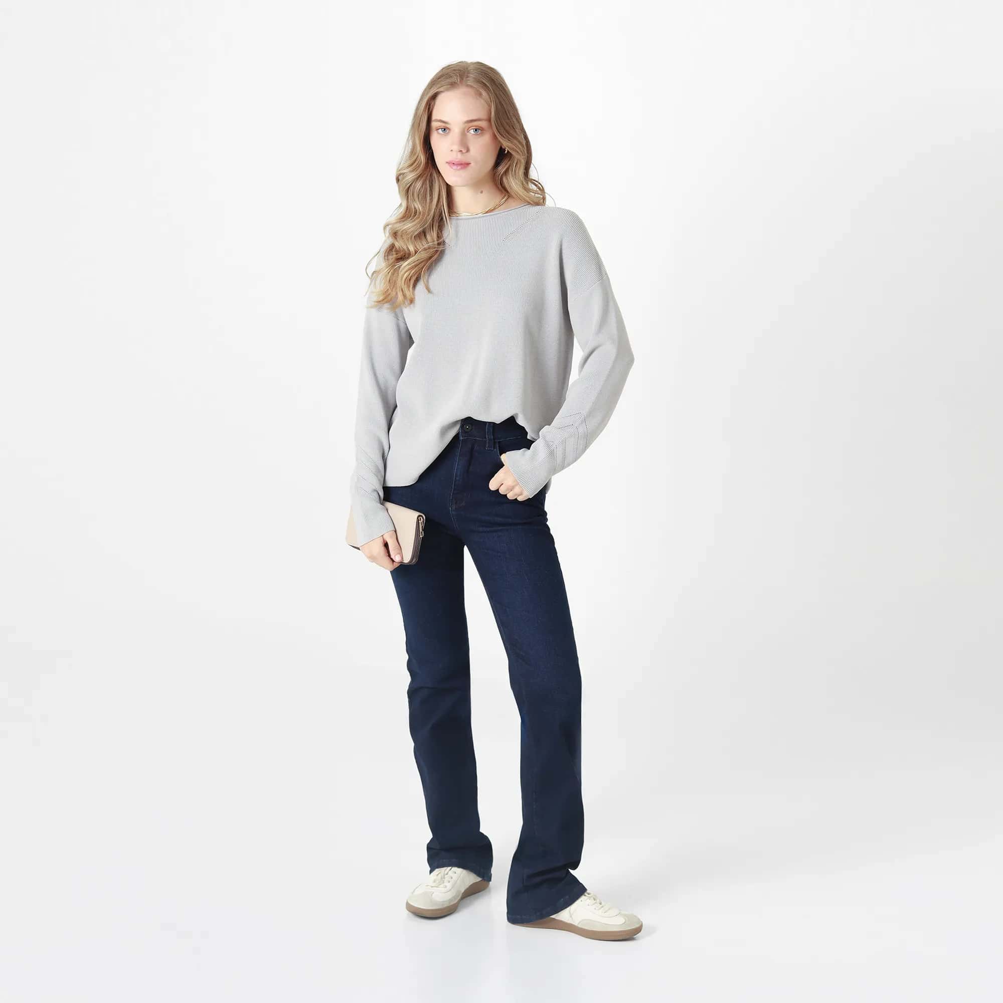 Sweater Cuello Redondo Manga Larga