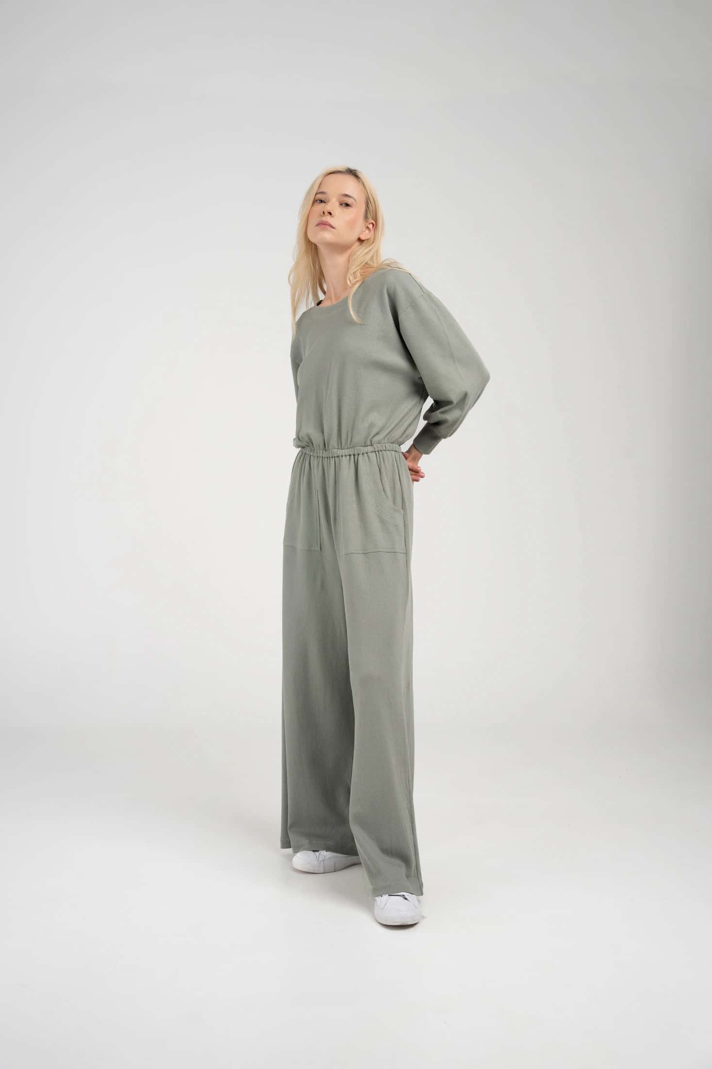 Organic Waffle Jumpsuit
