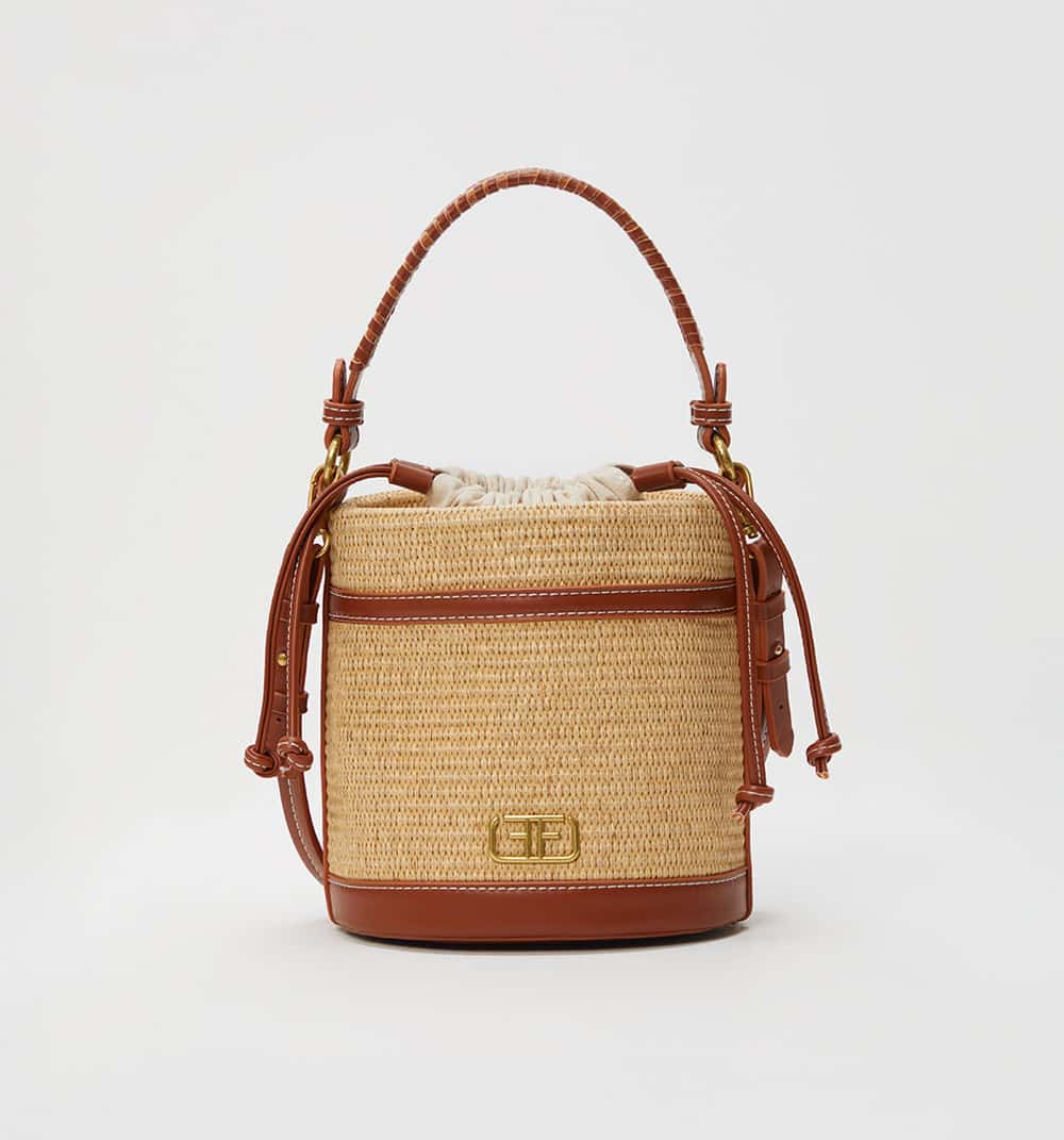 Bolso orgánico combinación de materiales