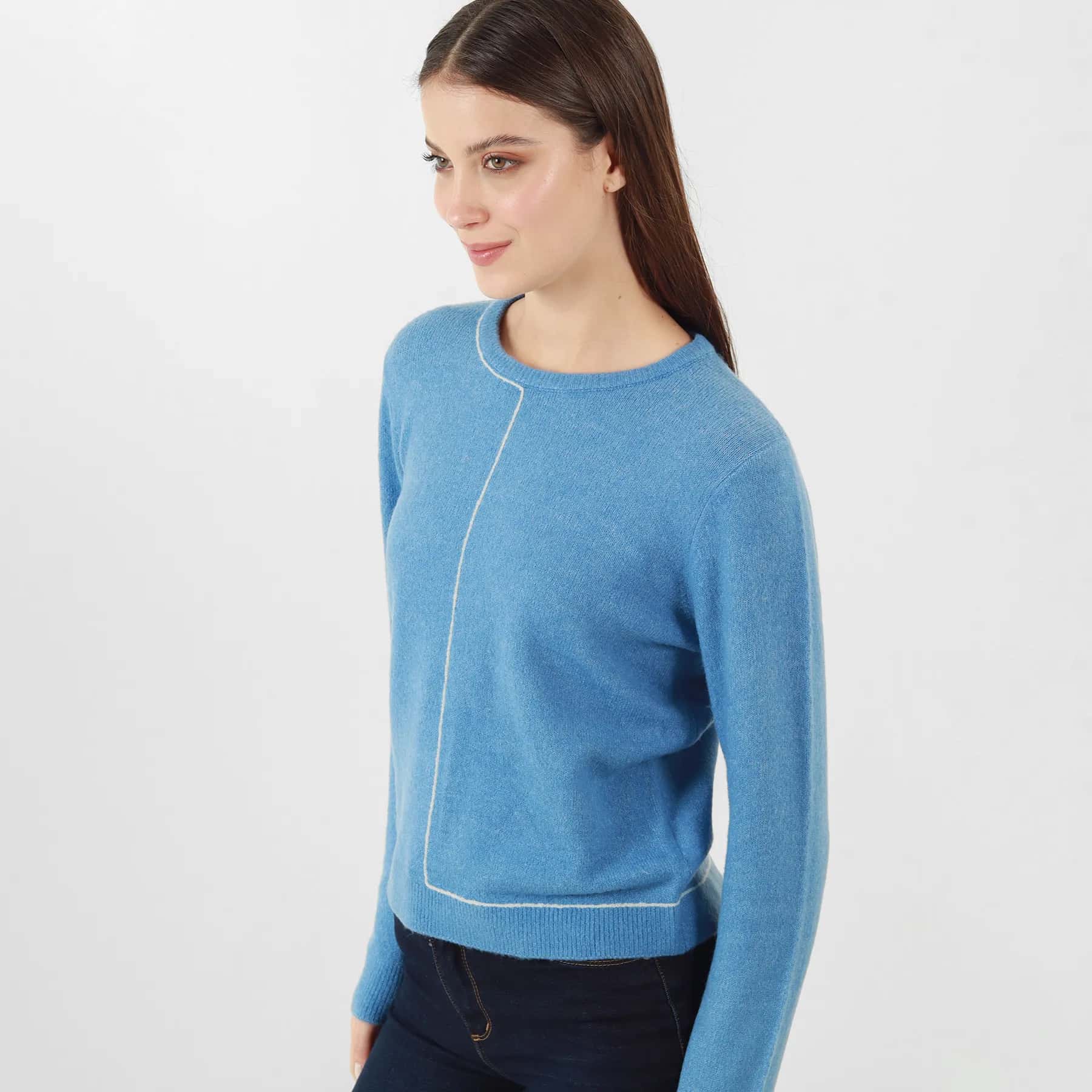 Sweater Cuello Redondo Manga Larga