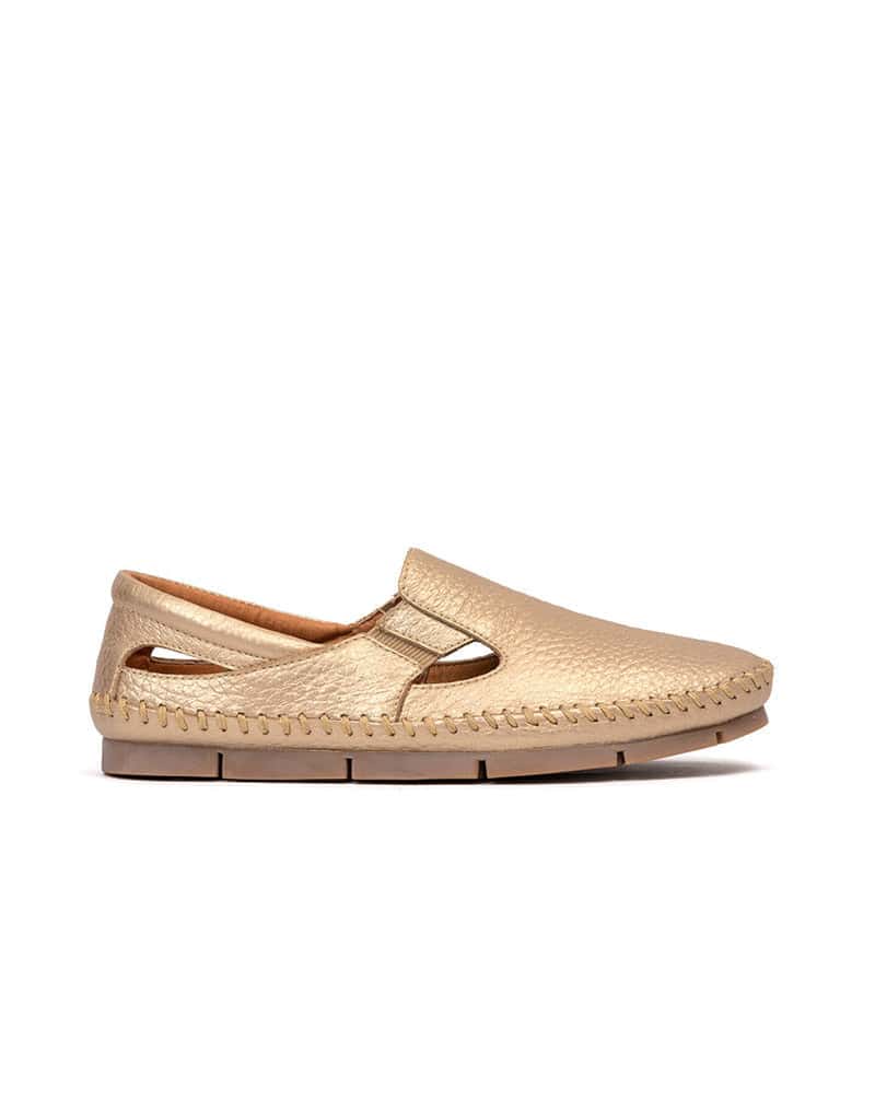 Zapato plano de cuero  REF SLIP03