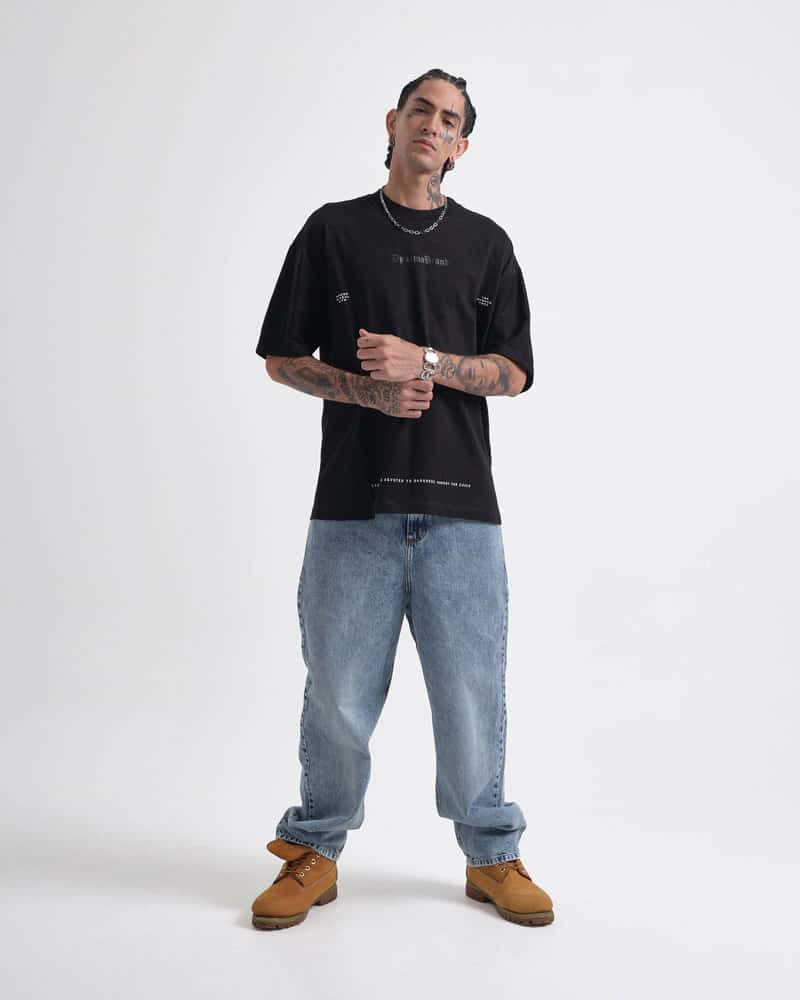 Camiseta Negra Oversize Street Cult - miniatura 4