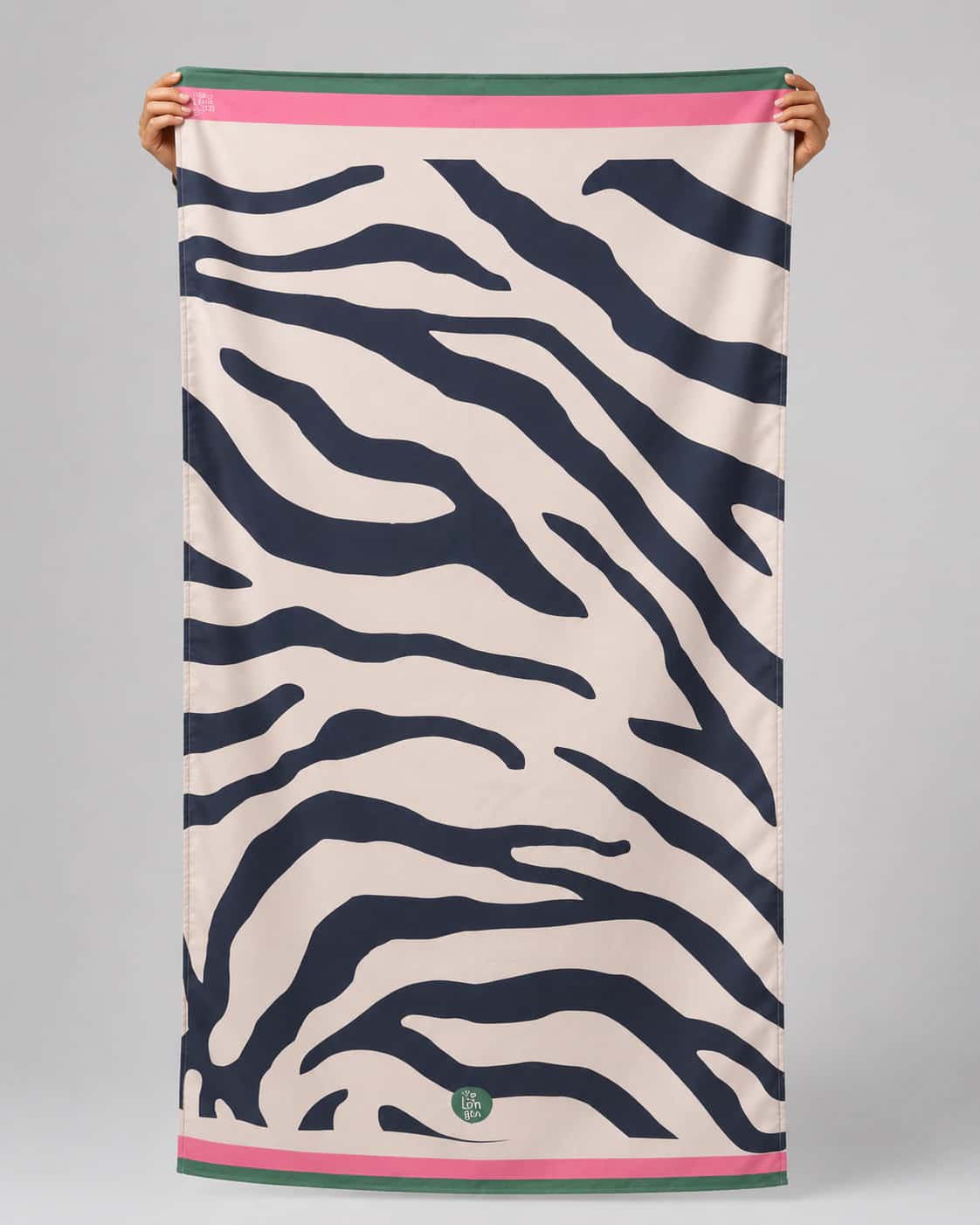 Toalla Estampada Zebra Beige